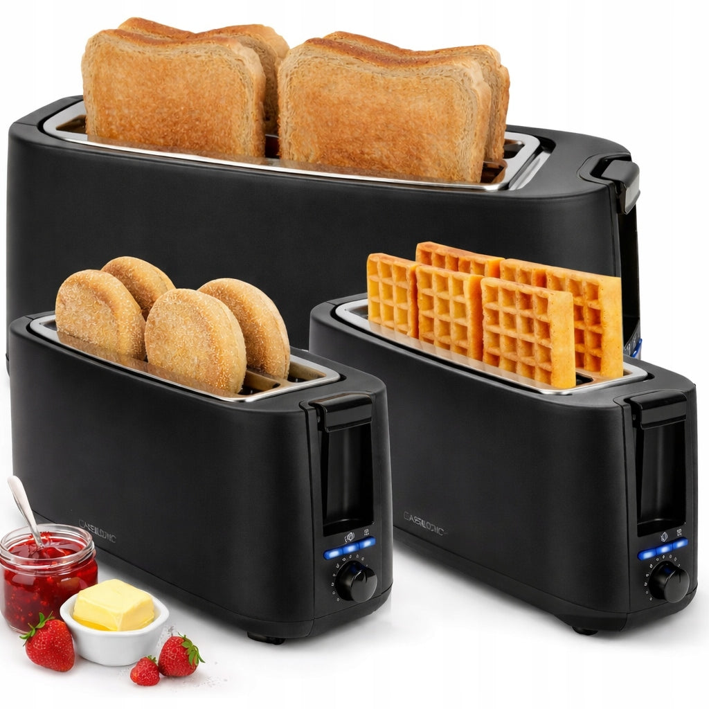 TOASTER 4 SLICES 1400W CLATRONIC XXL DEFROSTING HEATING STOP 1400W