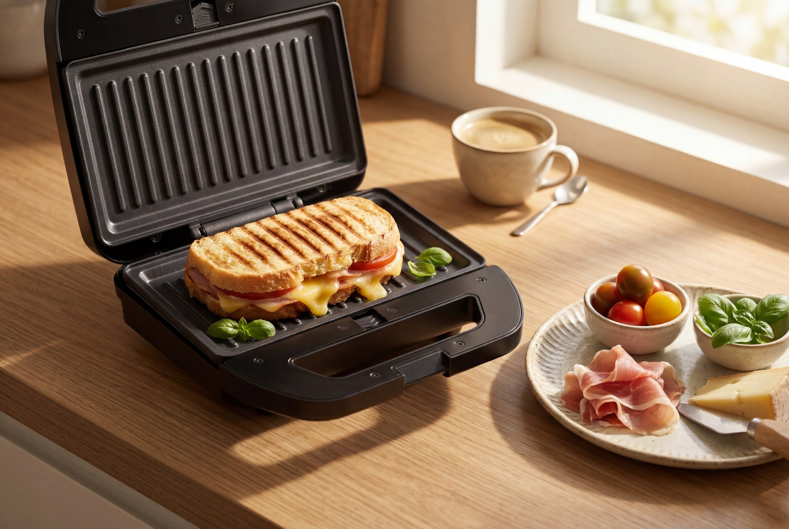 TOASTER 4in1 INTERCHANGEABLE PLATES SANDWICH TOAST SQUARES WAFFLES GRILL PEANUTS Manufacturer code STP45