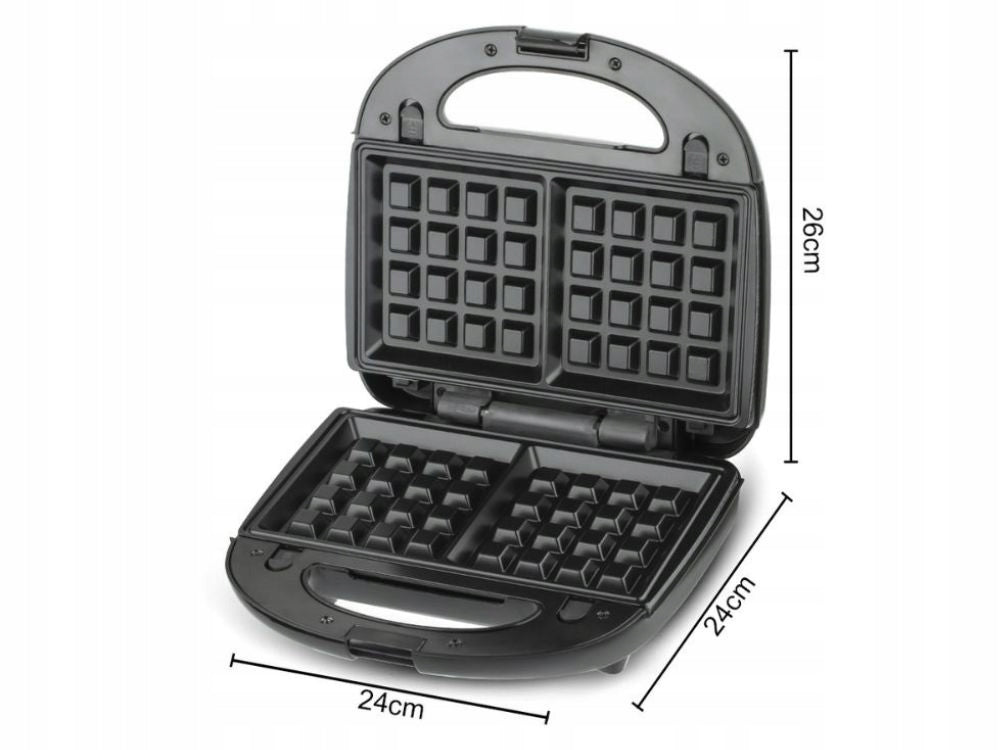 TOASTER 6IN1 TOASTER WAFFLE IRON DONUT REPLACEMENT PLATES 850W NONSTICK Packaging status original