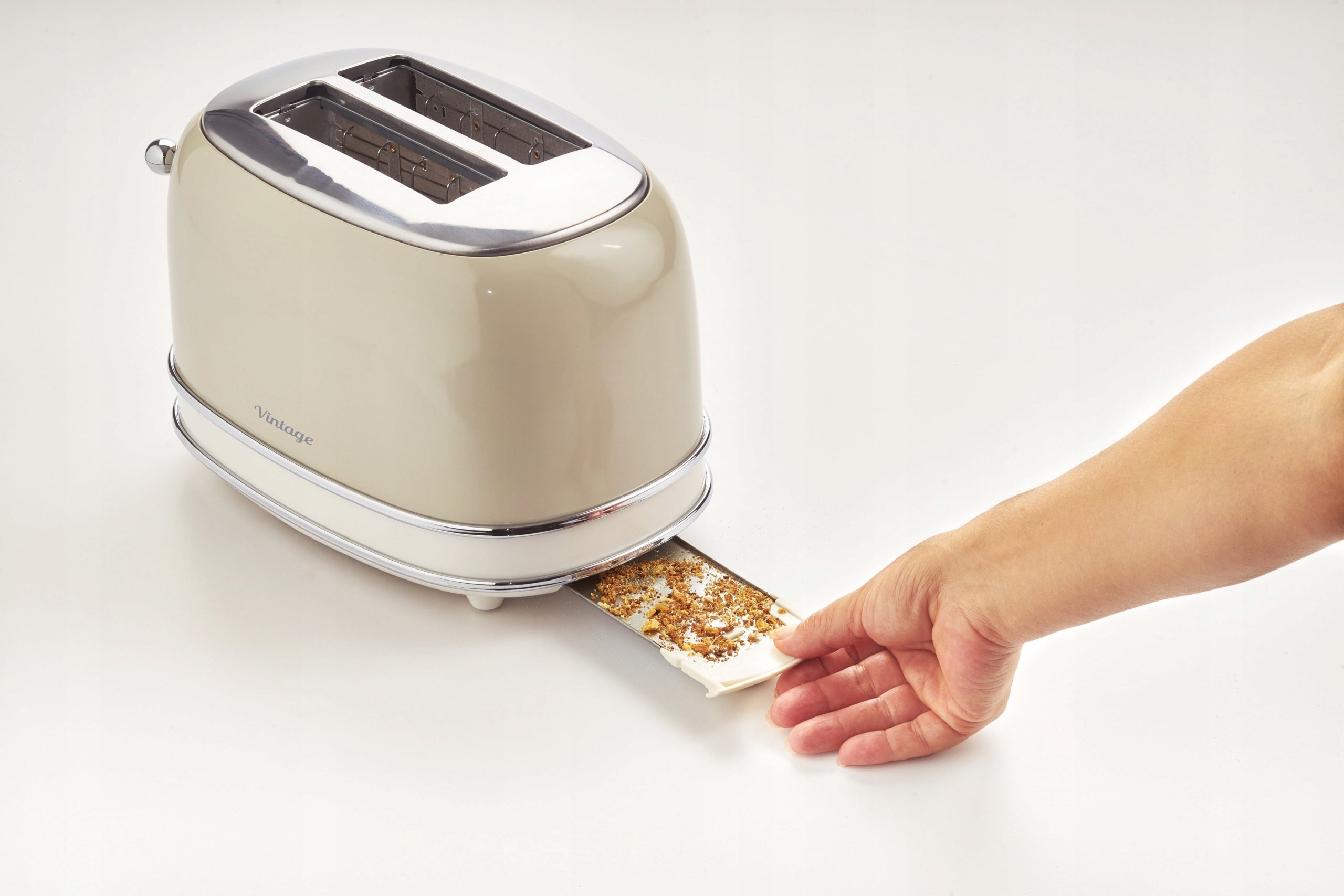 TOASTER Ariete 155/03 Vintage RETRO 6 Degrees toasting BEIGE 810W Brand Ariete