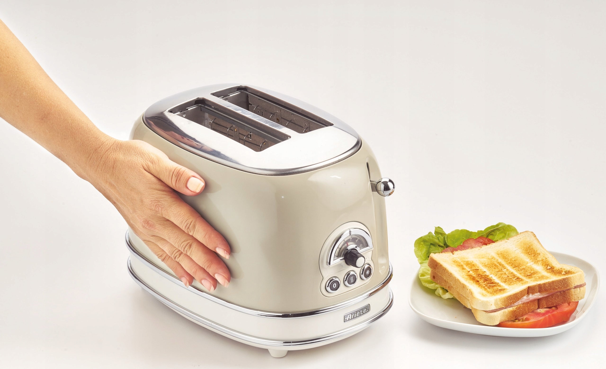 TOASTER Ariete 155/03 Vintage RETRO 6 Degrees toasting BEIGE 810W Manufacturer code 00C015503AR0