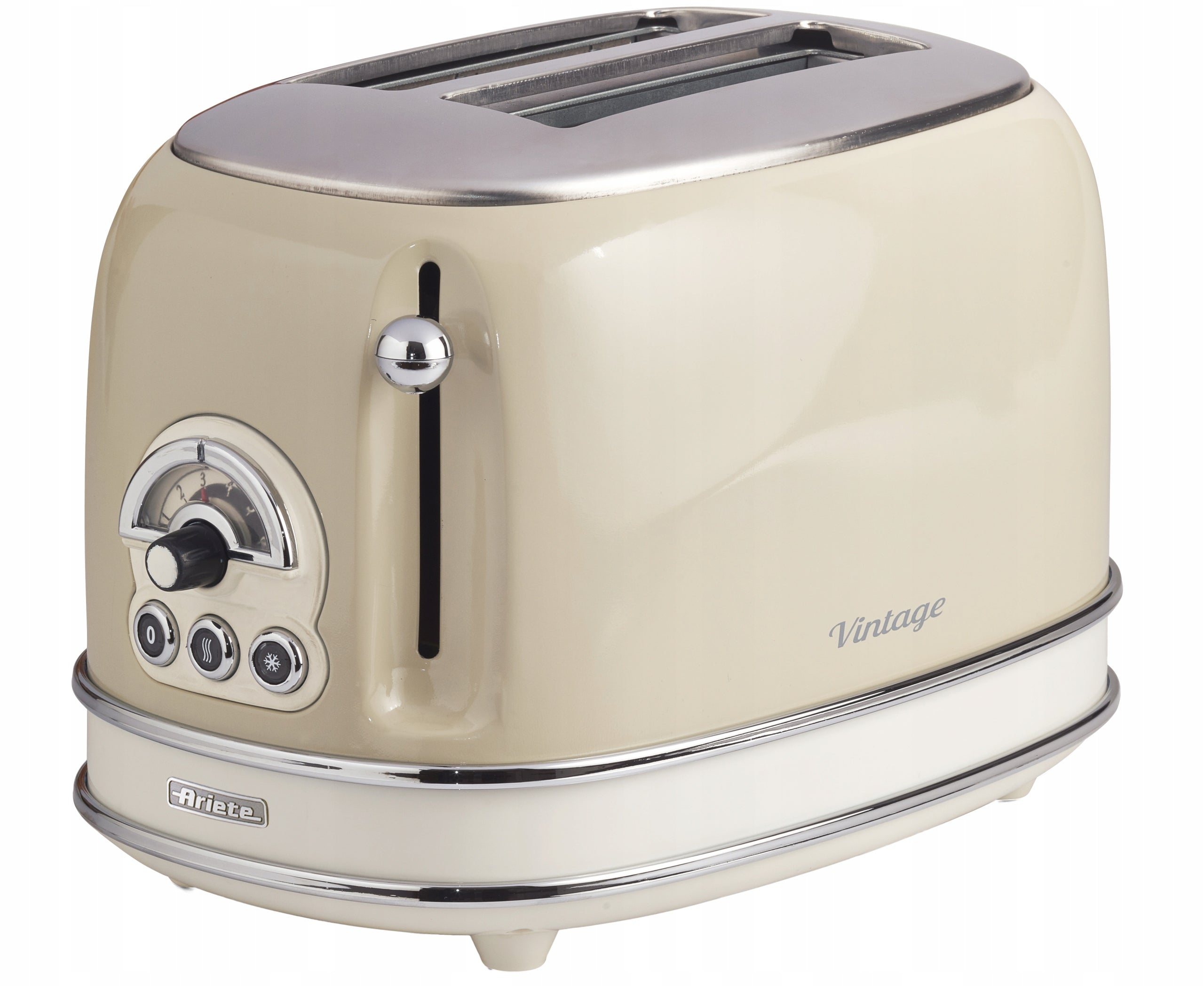 TOASTER Ariete 155/03 Vintage RETRO 6 Degrees toasting BEIGE 810W