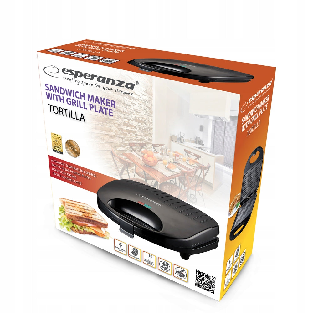 TOASTER ELECTRIC GRILL PANINI CASSEROLES BBQ 1000W Packaging status original