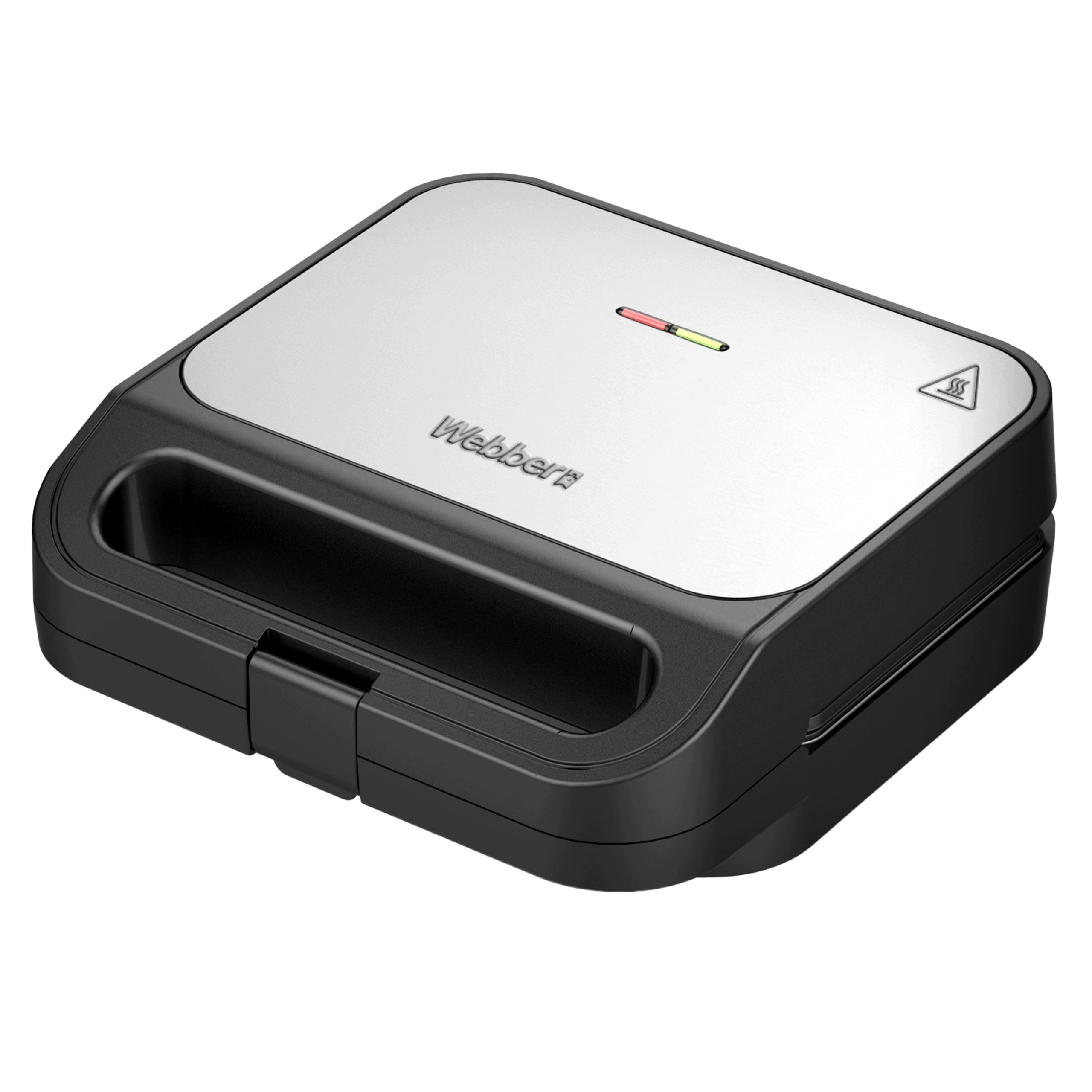 TOASTER GRILL WAFFLE IRON 3IN1 1000W CERAMIC PLATES REMOVABLE INOX Packaging status original