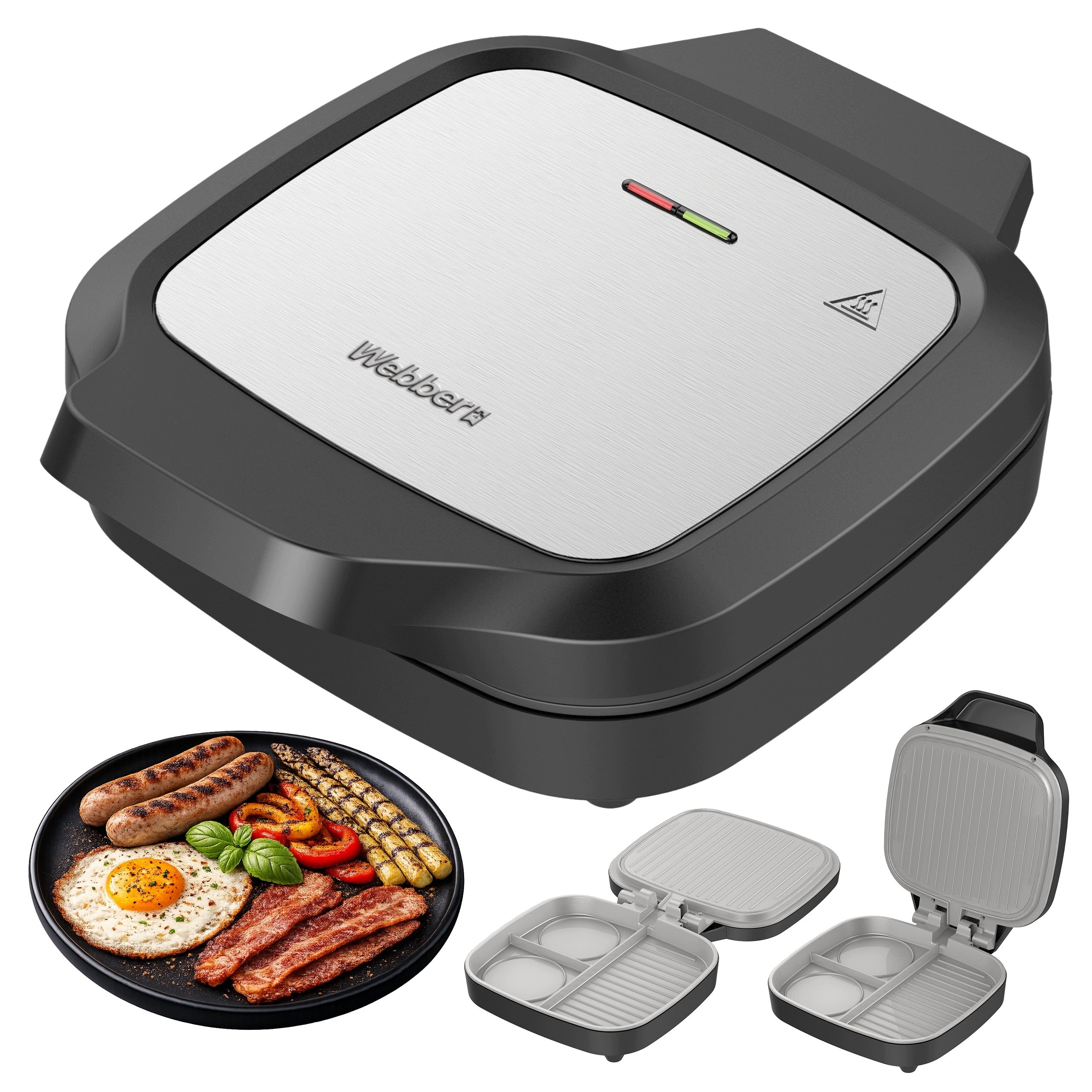 TOASTER MULTIFUNCTION GRILL TOASTER 1200W DUAL COOK 180 CERAMIC INOX