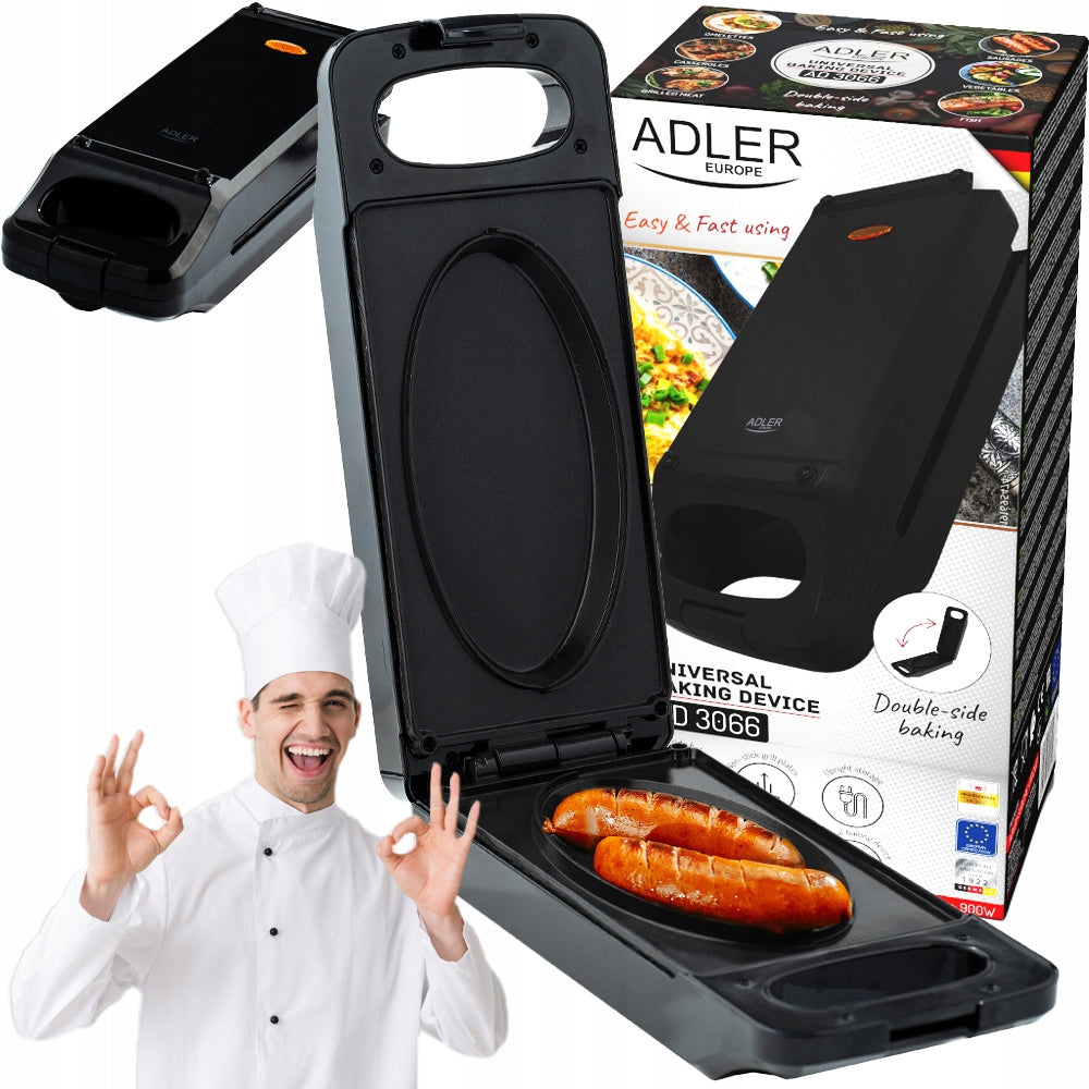 TOASTER MULTIFUNCTIONTOASTING BAKING GRILLING 900W ADLER AD3066