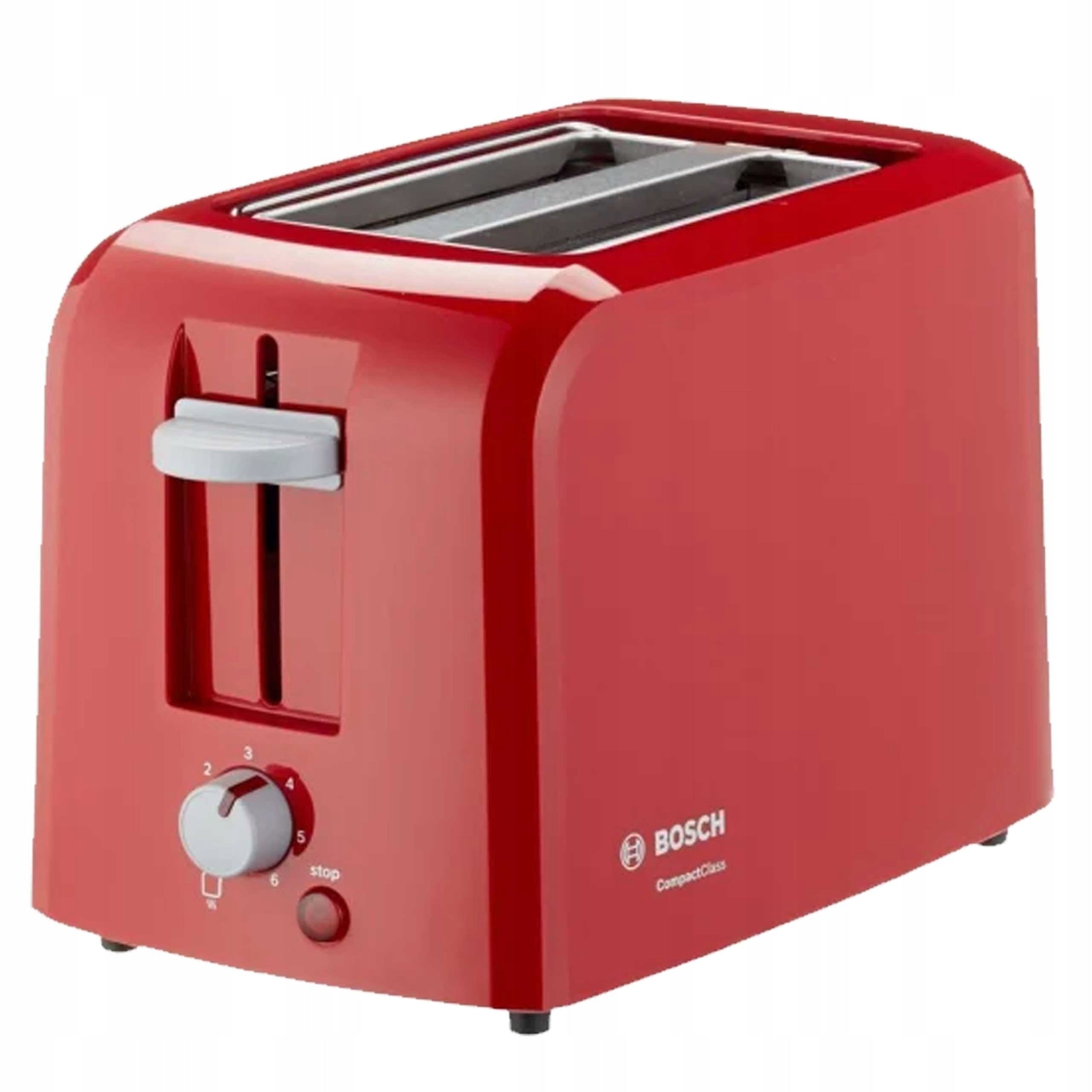 TOASTER OVEN WITH TEMPERATURE CONTROL BOSCH TAT3A014 980W RED Packaging status original