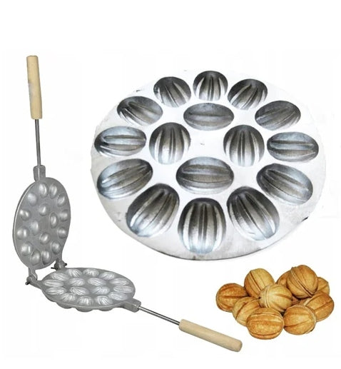TOASTER PAN MOLD FOR PEANUT COOKIES 16PCS.