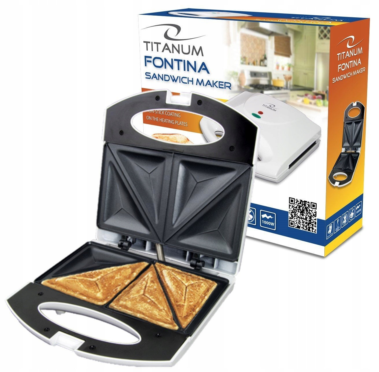 TOASTER SANDWICH 1000W NONSTICK COATING