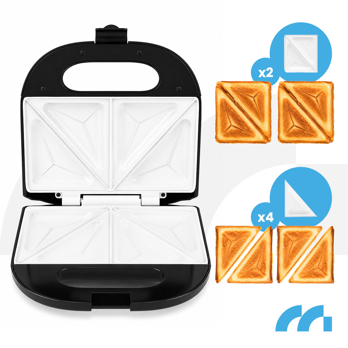 TOASTER SANDWICH NON-STICK CERAMIC COATING Manufacturer code TOSTER OPIEKACZ ELEKTRYCZNY 115254