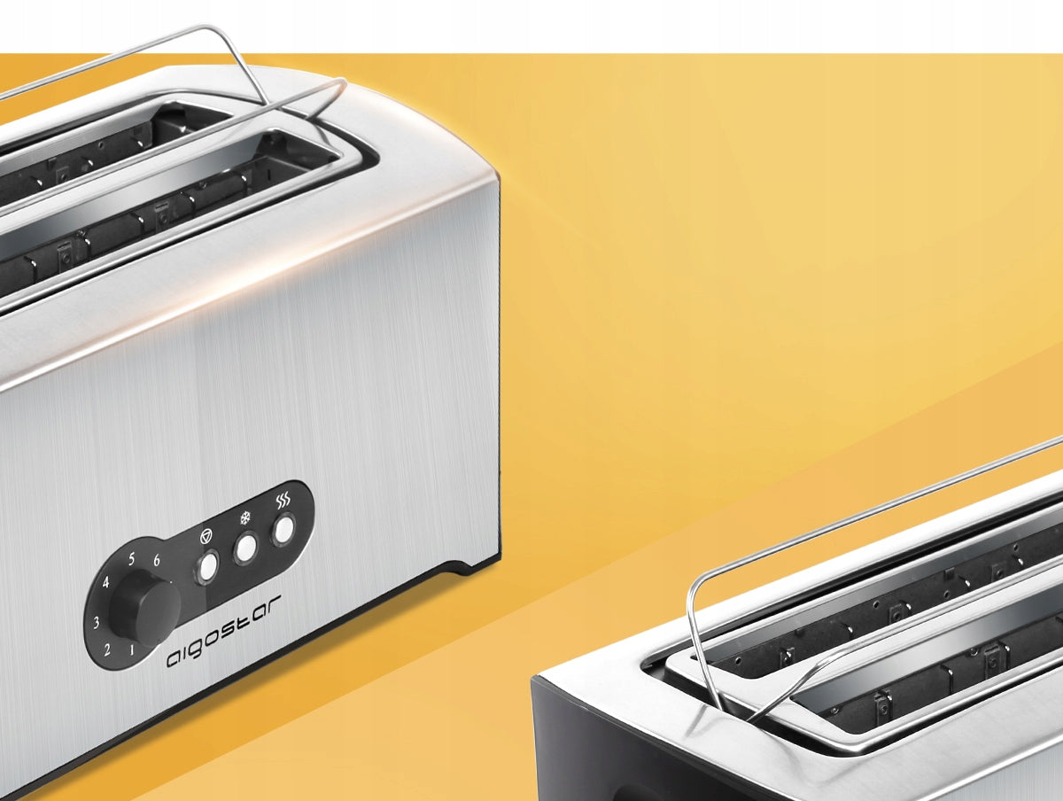 TOASTER SANDWICH TOASTER 7 LEVELS 900W 2 SLICES SILVER AIGOSTAR STRONG Power rating 900 W