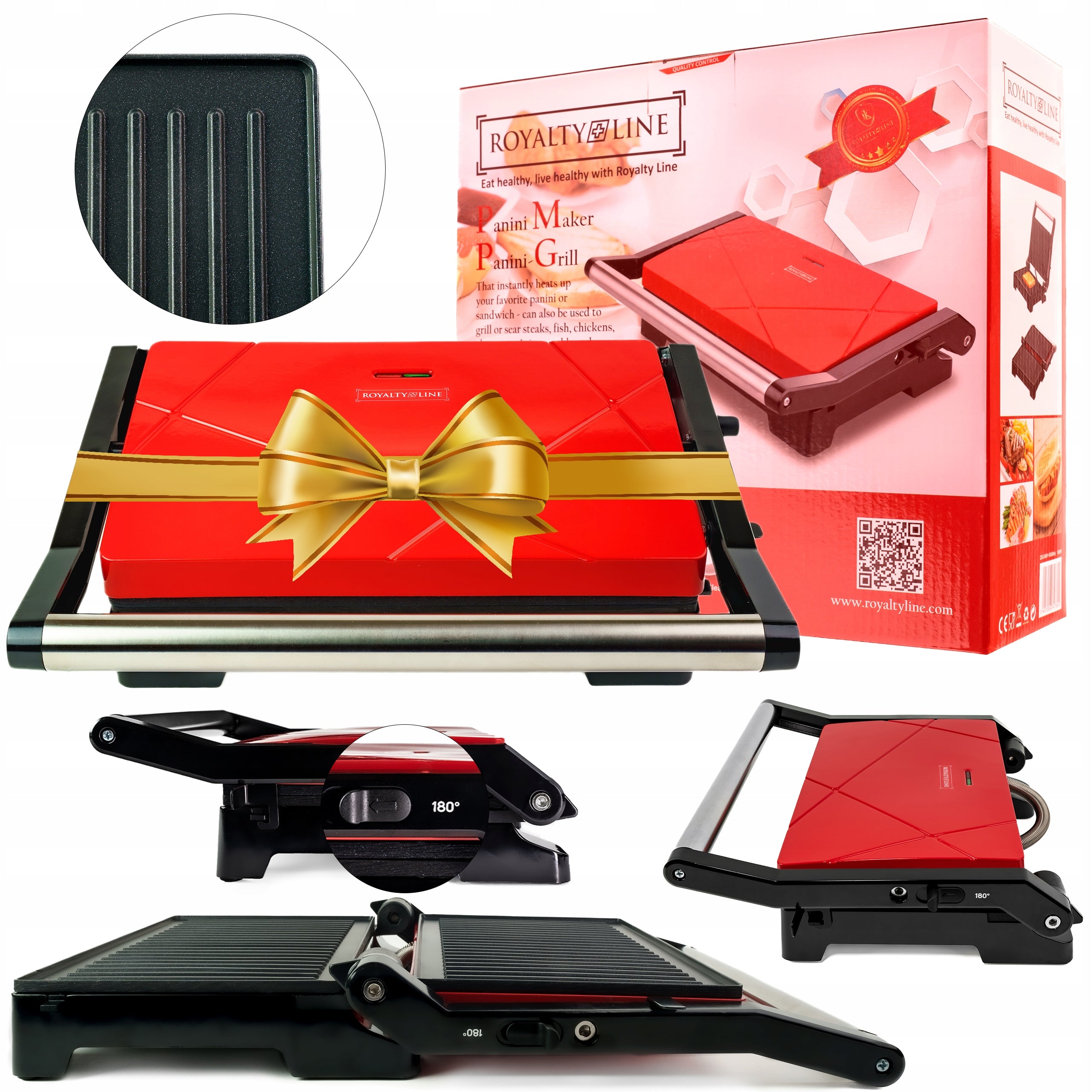 TOASTER SANDWICH TOASTER PANINI GRILL SANDWICH ELECTRIC NON-STICK COATING Power rating 1000 W