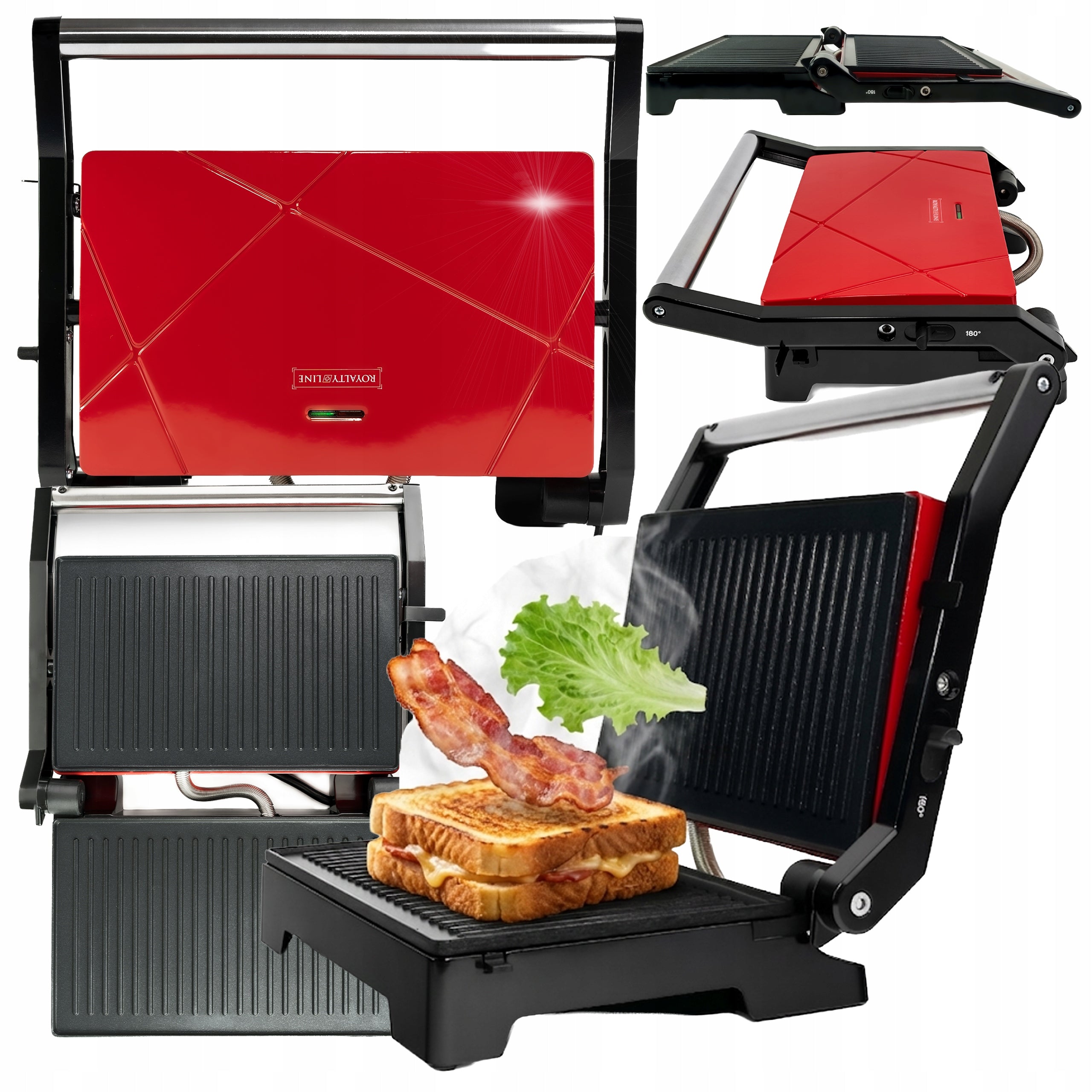 TOASTER SANDWICH TOASTER PANINI GRILL SANDWICH ELECTRIC NON-STICK COATING