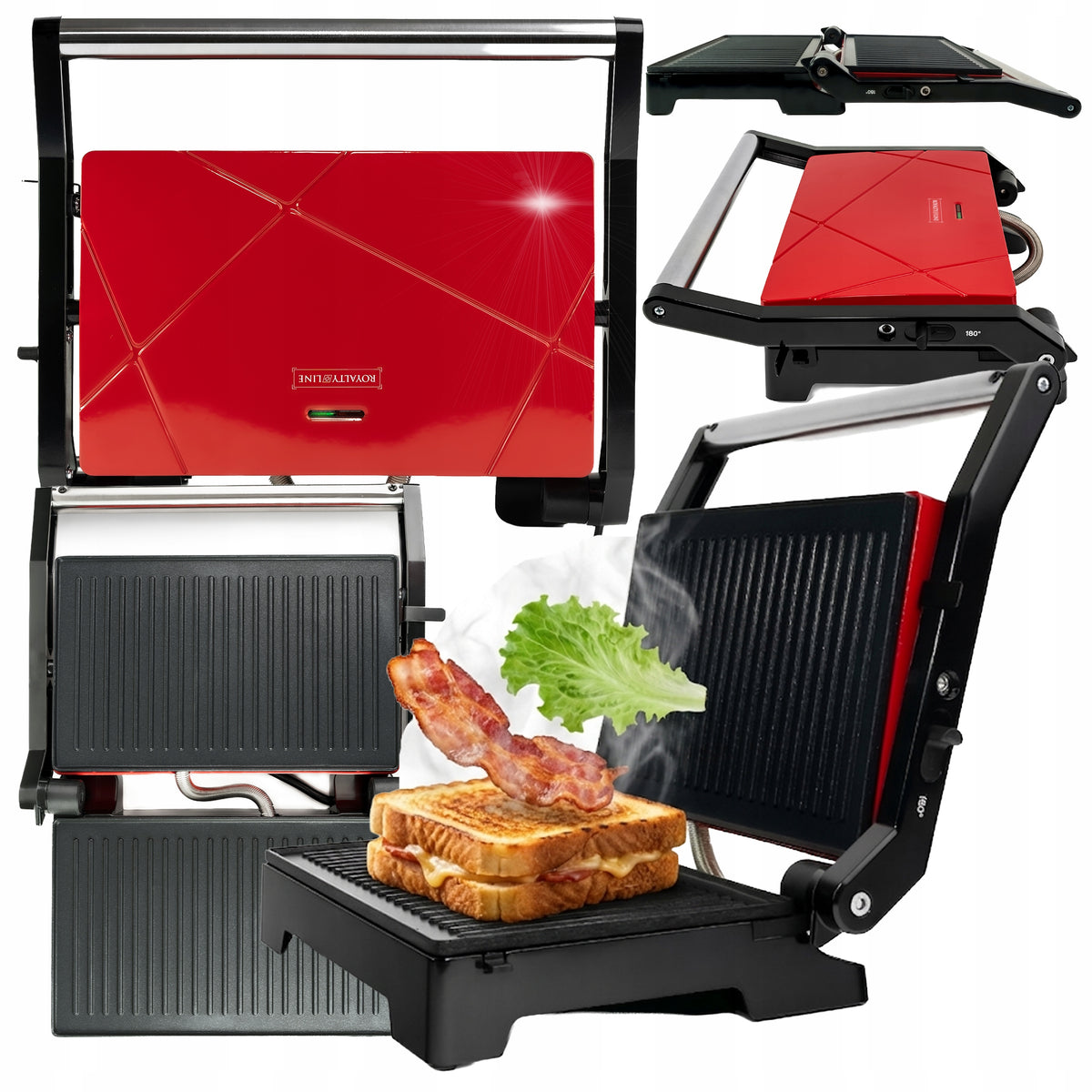 TOASTER SANDWICH TOASTER PANINI GRILL SANDWICH FOLDING NON-STICK Packaging status original