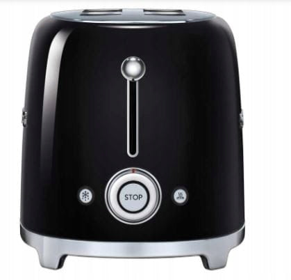 TOASTER SMEG TSF02BLEU RETRO 50s BLACK FOR 4 SLICES Dominant color black