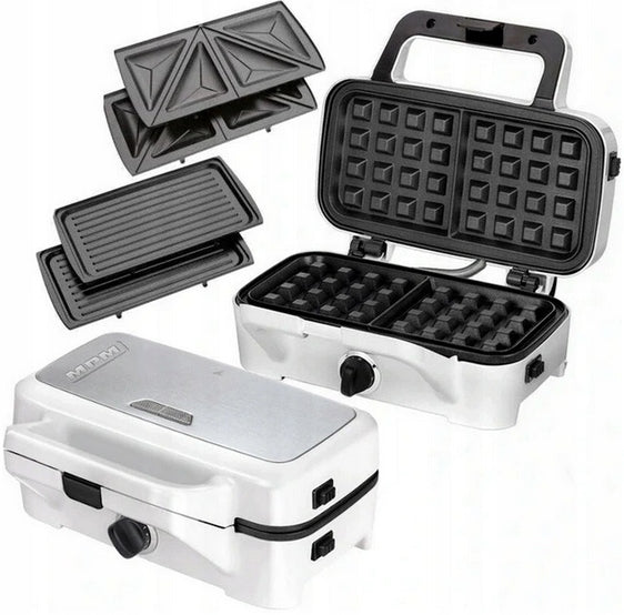 TOASTER WAFFLE MAKER GRILL 3IN1 MPM MOP-33 1200W Power rating 1200 W