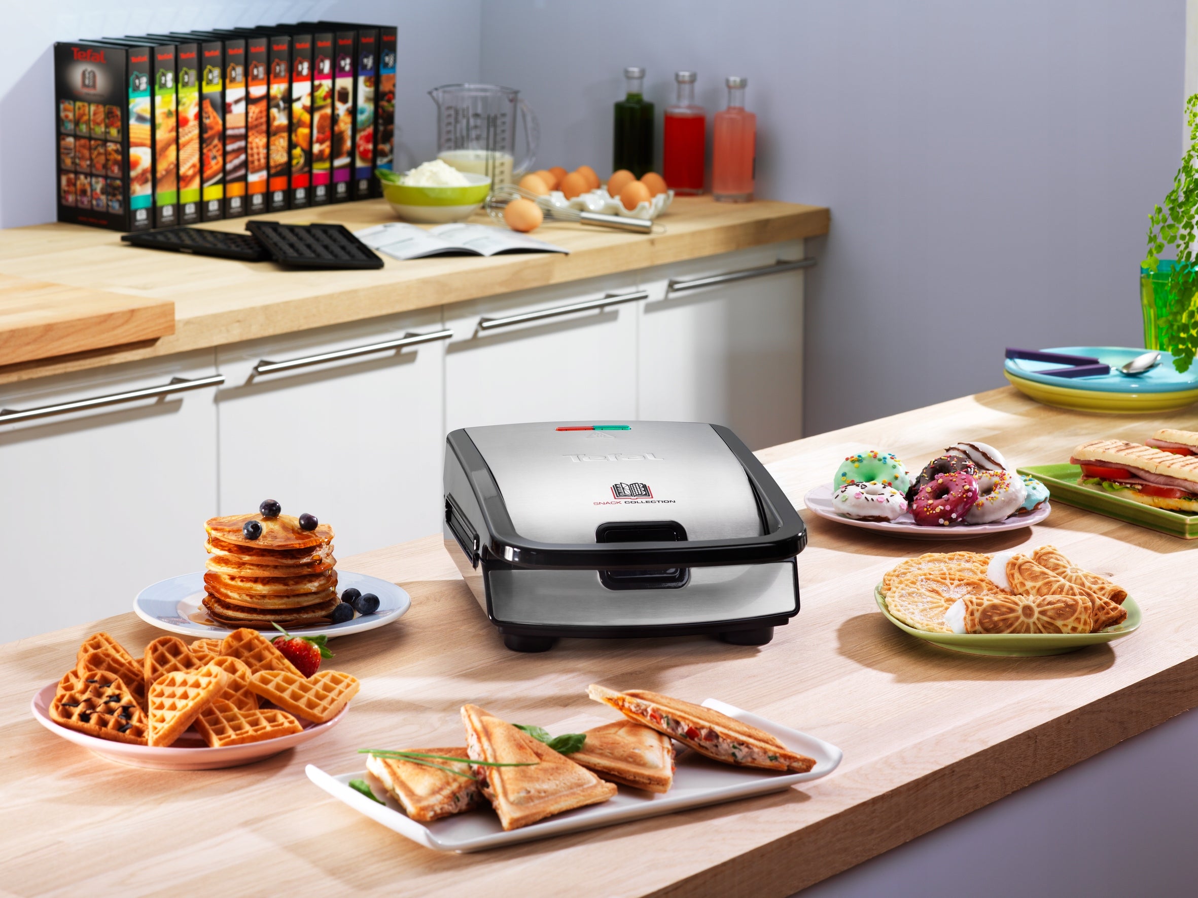 TOASTER WAFFLE MAKER TOASTER FOR SANDWICHES TEFAL SNACK COLLECTION DELICIOUS WAFFLES Packaging status original