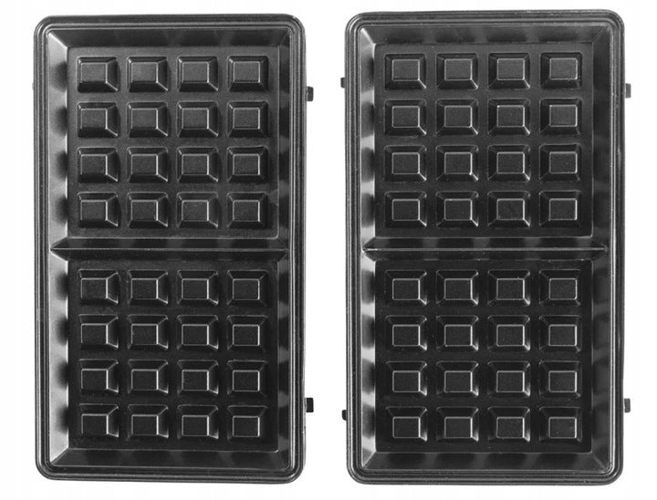 TOASTER WAFFLE TOASTER 2IN1 FOR WAFFLE SANDWICHES MULTIFUNCTION BLACK 750W Brand Ambiano