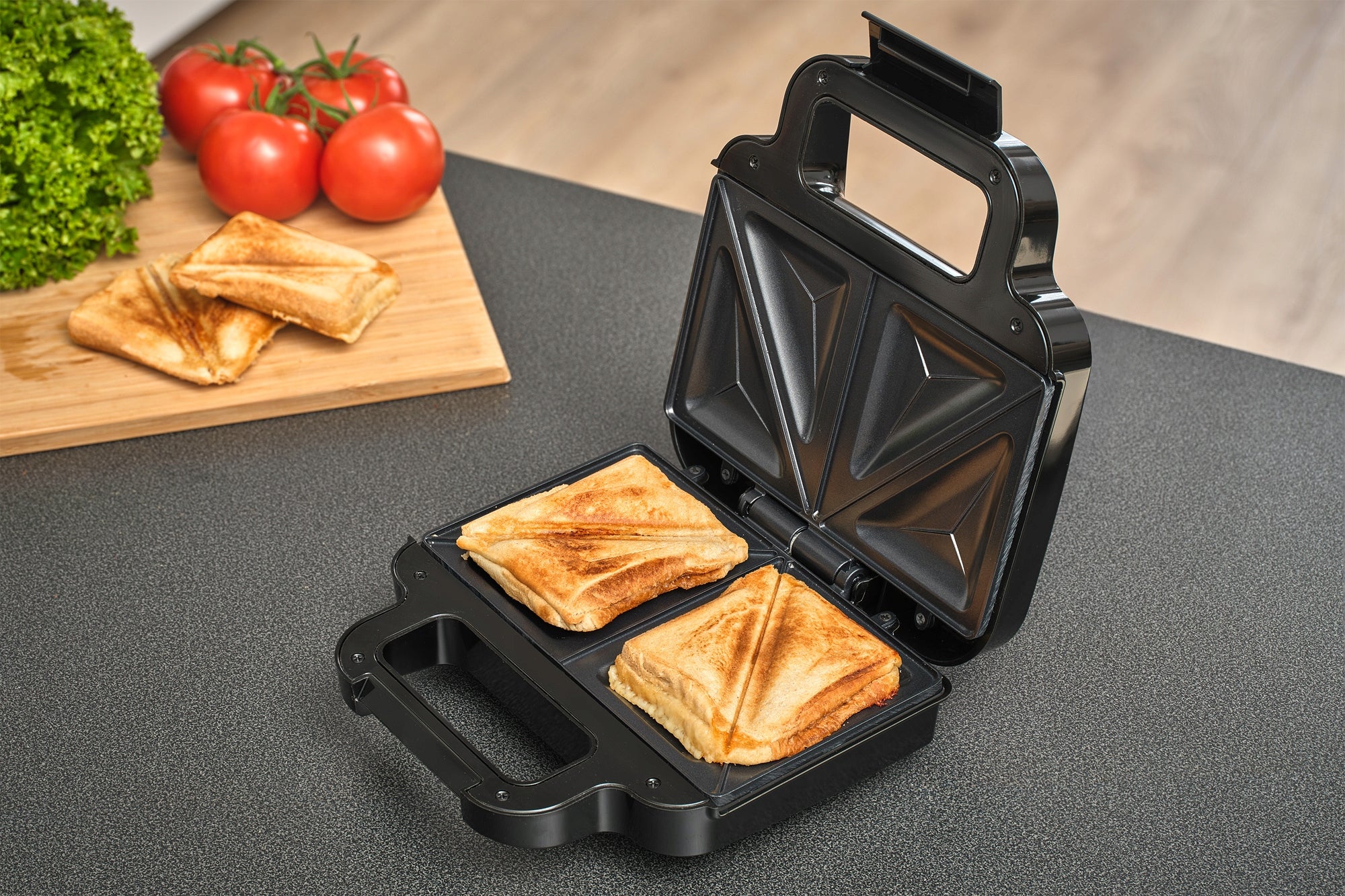 TOASTER sandwich toaster 750W Double TRIANGULAR TOAST Smarton SM400 Packaging status original