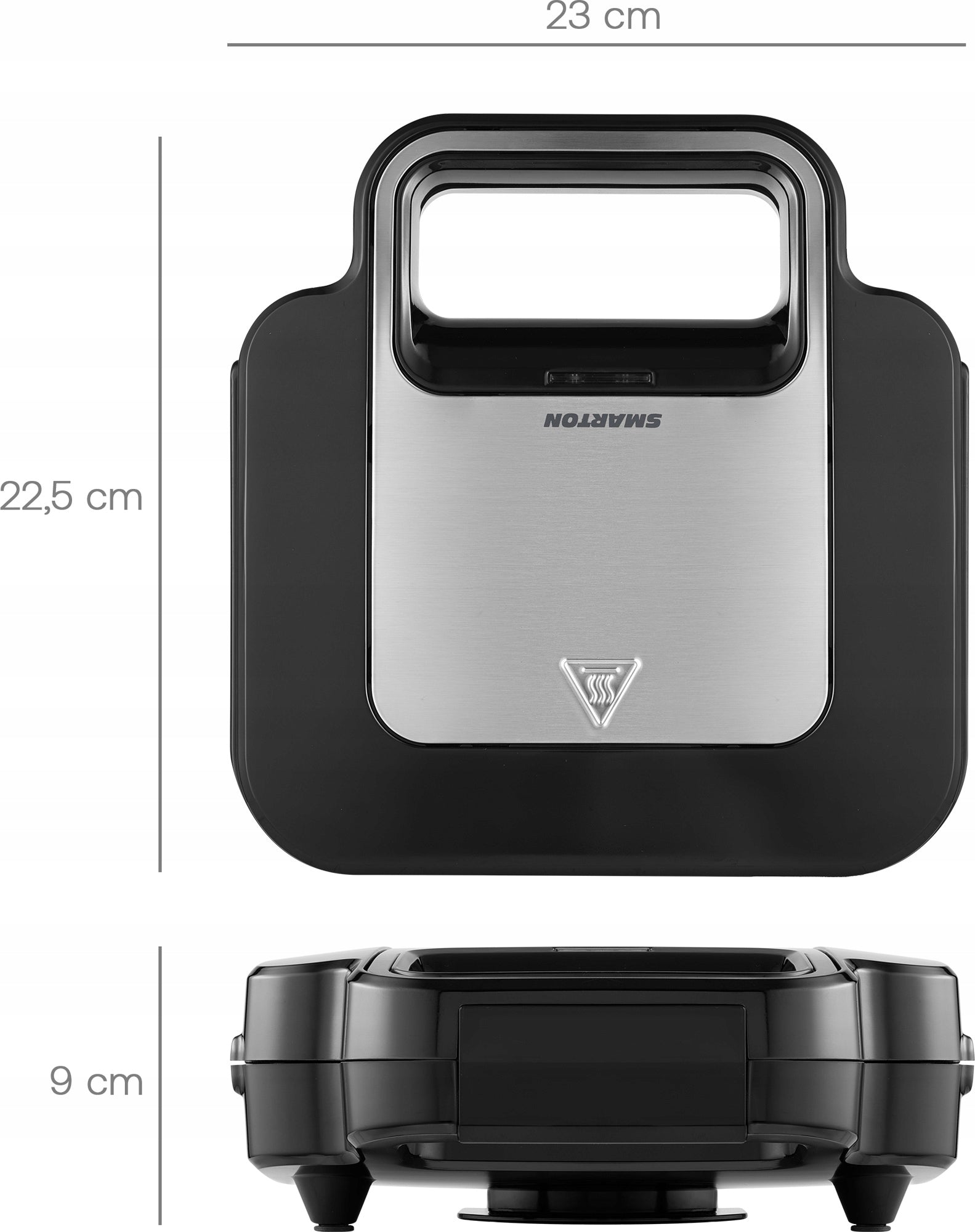 TOASTER sandwich toaster 750W Double TRIANGULAR TOAST Smarton SM400 Power rating 750 W