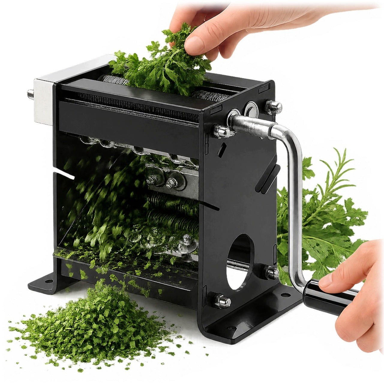 TOBACCO LEAF CUTTING MACHINE HERBS 0,8mm CUTTING HANDHELD STAINLESS STEEL