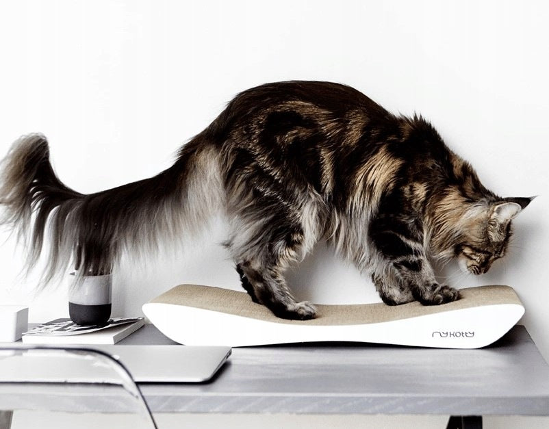 TOBI cat scratcher white - furniture for cats. Scratcher made of cardboard Manufacturer code 414576