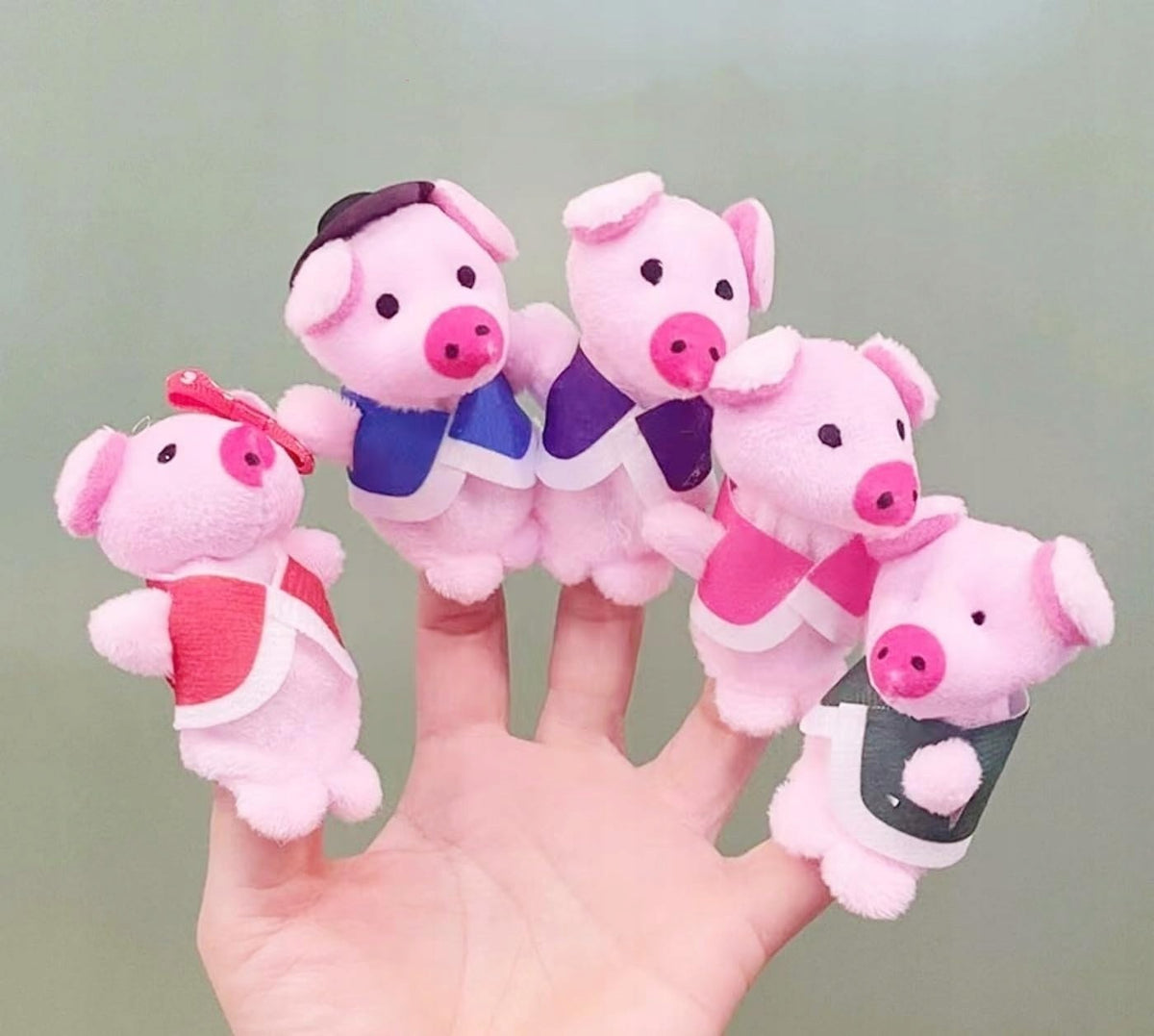 TOE PUPPETS PIG PLUSH FOR CHILDREN AND ADULTS Kid's age 2＋ years