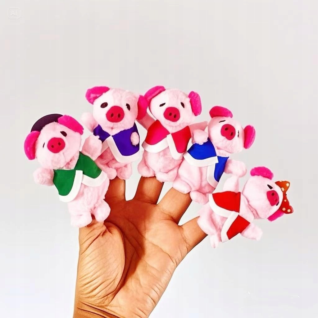 TOE PUPPETS PIG PLUSH FOR CHILDREN AND ADULTS