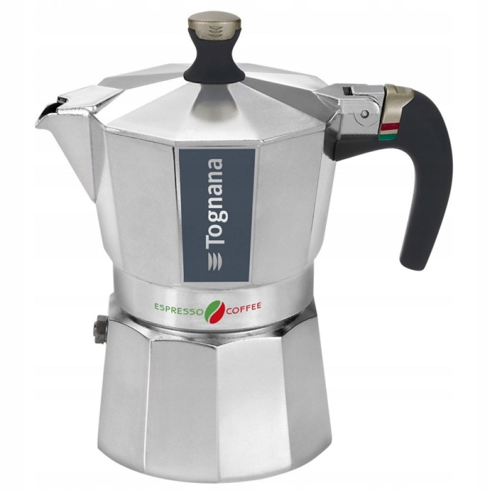 TOGNANA Italika Premium Aluminum Pressure Coffee Maker for 3 Cups