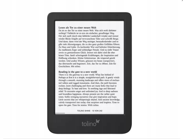TOLINO SHINE 5 E-BOOK READER TOUCH SCREEN 16 GB WI-FI BLACK Model other
