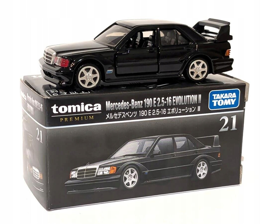 TOMICA MERCEDES BENZ 190 E 2.5-16 EVELUTION II 1/62 #21 METAL