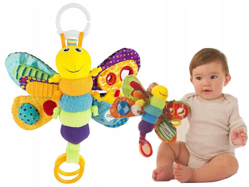 TOMY SENSORY PENDANT BUTTERFLY FREDDIE toy for baby +0m