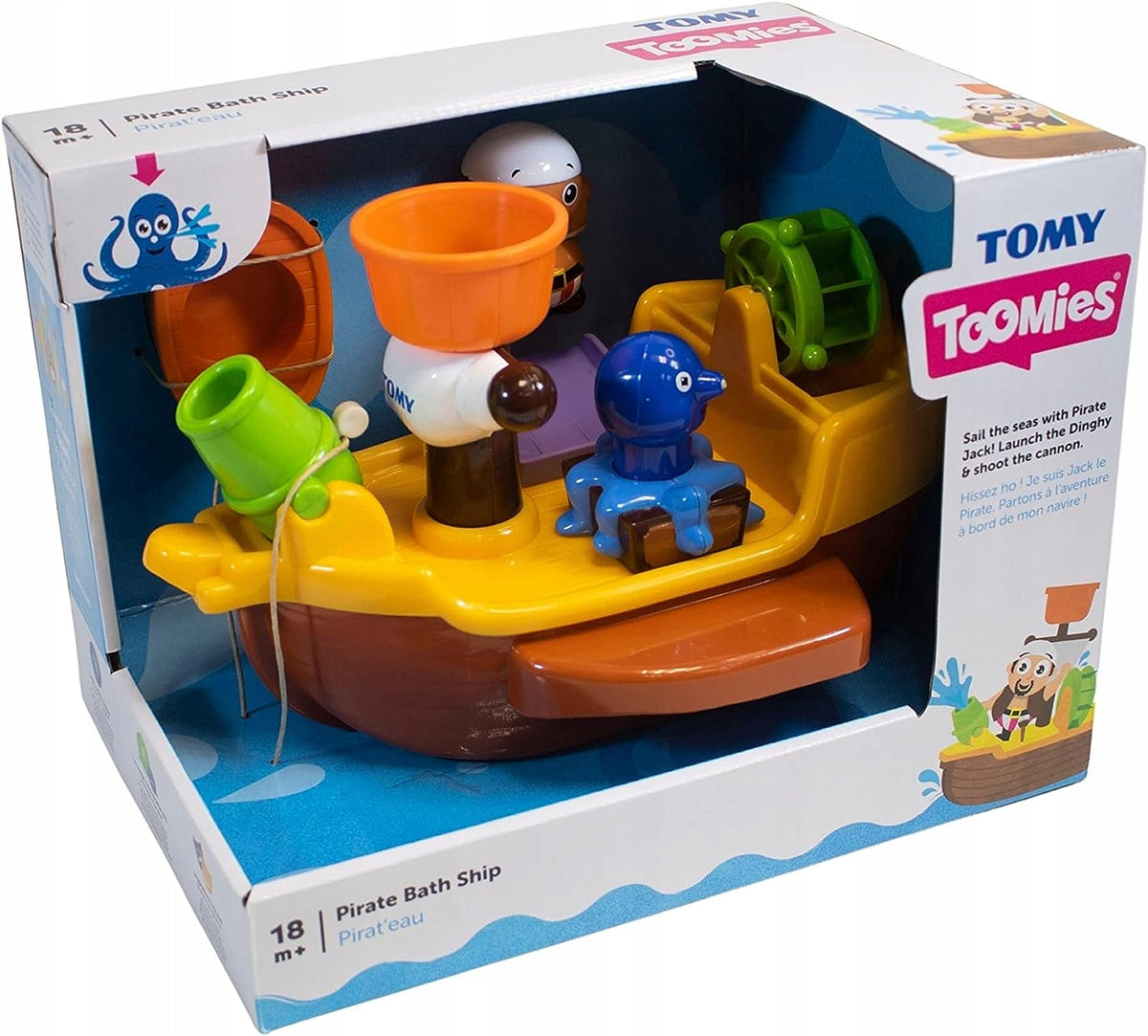 TOMY TOOMIES PIRATE SHIP FOR SWIMMING PIRATE 18M+