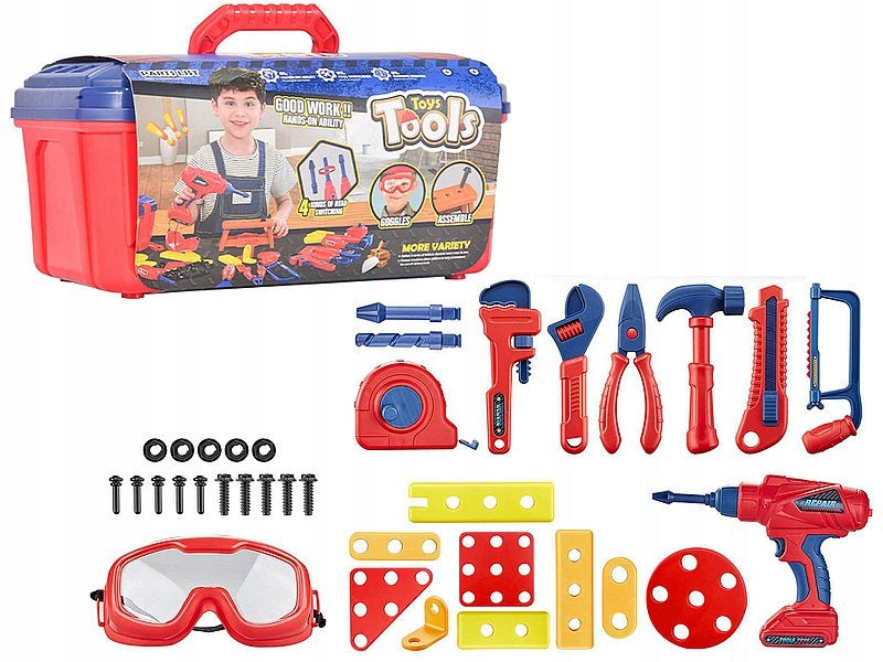 TOOL BOX WITH BATTERY DRILL + FREEBIE PENS!!!