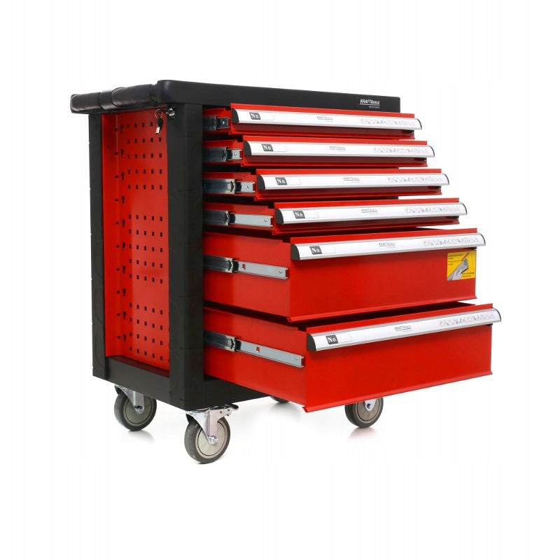 TOOL CABINET SERVICE WORKSHOP TROLLEY 263 WHEEL TOOLS WITH LOCK Brand Kraft&Dele