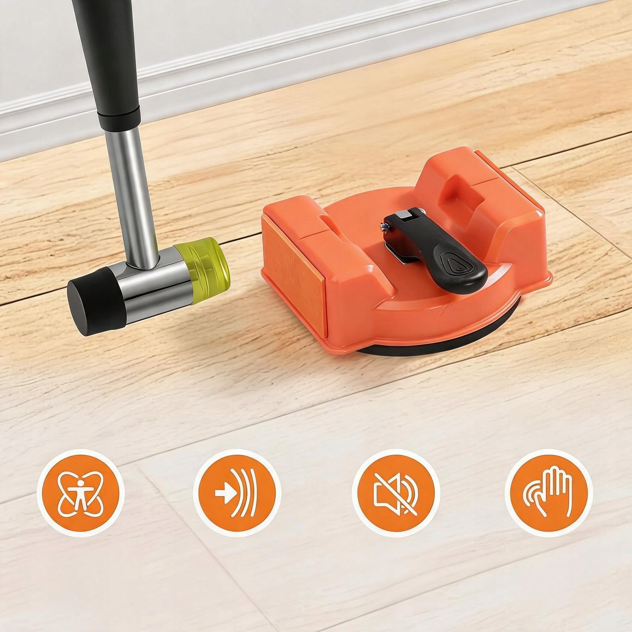 TOOL FOR REPAIRING GAPS IN THE FLOOR - STRONG SUCTION CUP DURABLE Brand Bedee