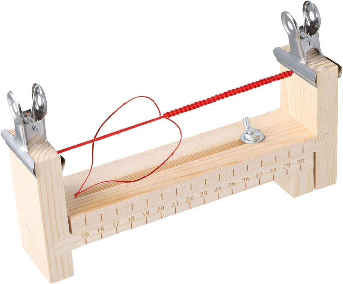 TOOL FOR WEAVING BRACELETS ADJUSTABLE WOODEN SET 22-35CM