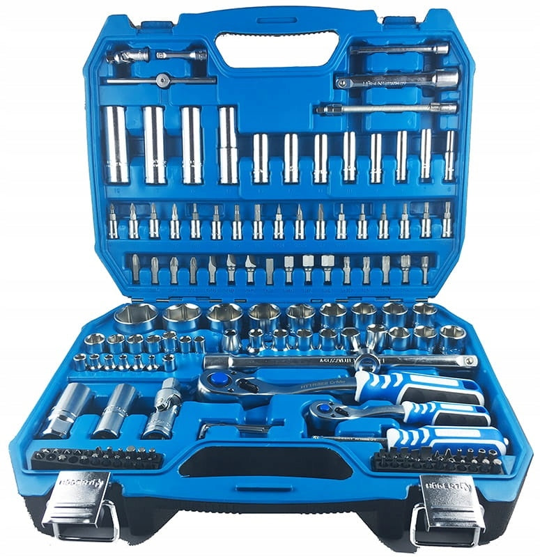 TOOL SET 144 PCS, TWO-TONE SUITCASE Brand Hoegert Technik