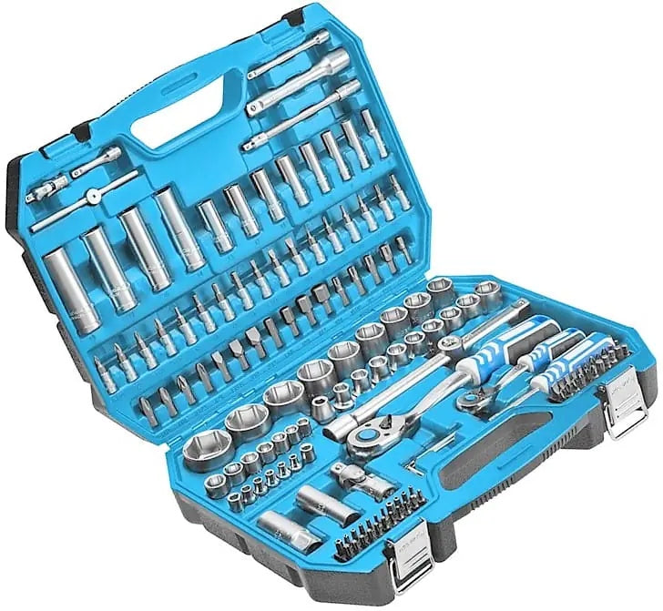 TOOL SET 144 PCS, TWO-TONE SUITCASE Manufacturer code HT1R440