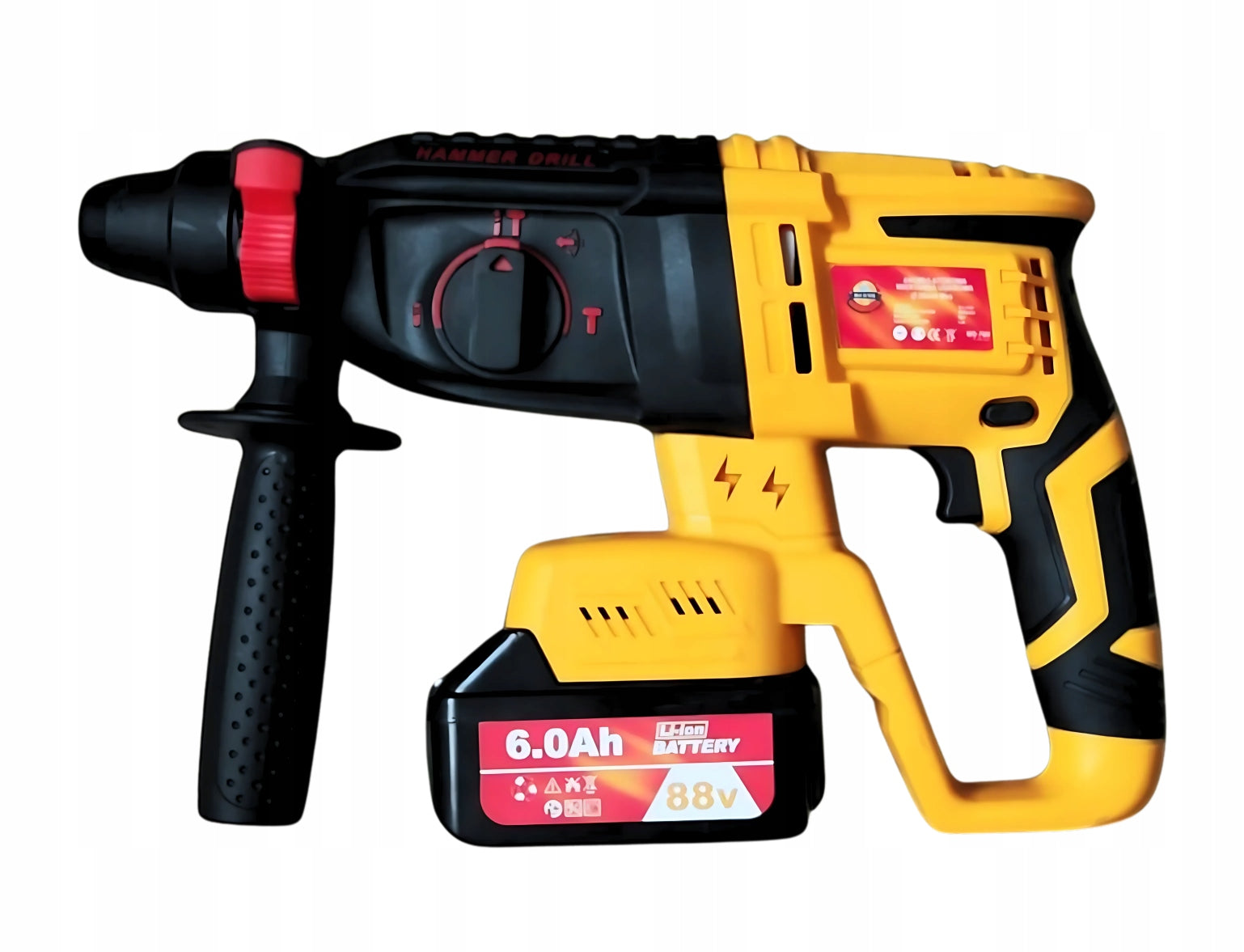 TOOL SET AKU 2X 4AH 21V HAMMER DRILL IMPACT WRENCH GRINDER 3IN1 Brand Meister