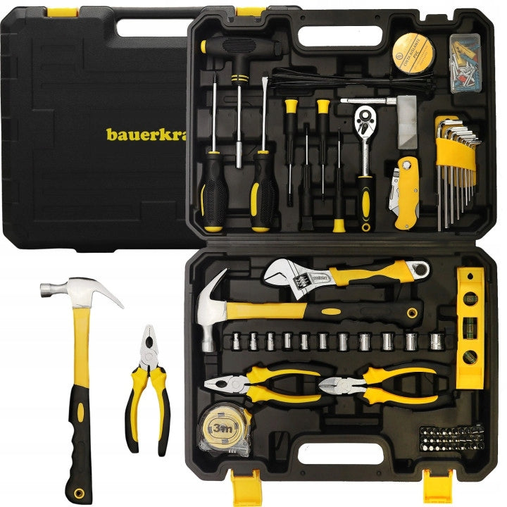 TOOL SET TOOL CASE WRENCHES SCREWDRIVERS BITS 111 ELEMENTS Packaging status original