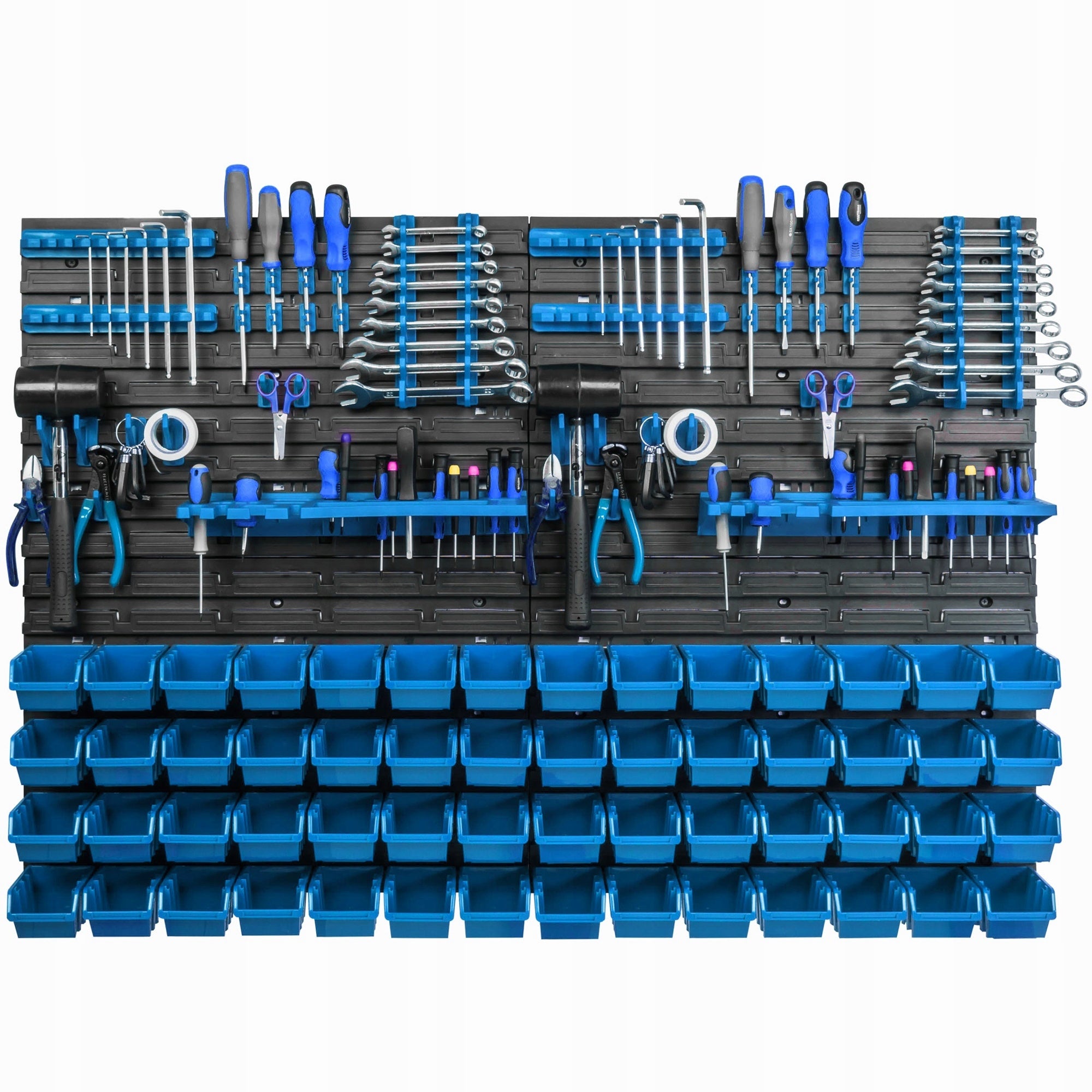 TOOL WALL BOARD 115x78 CM FOR GARAGE 56 BOXES WORKSHOP KEYS Product height 78 cm