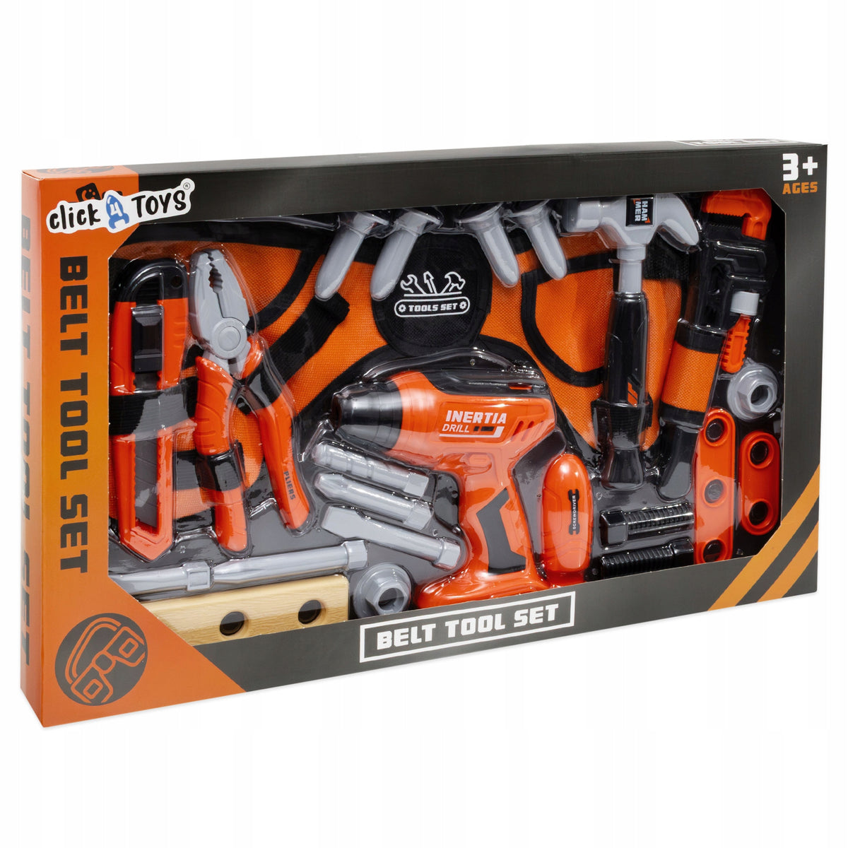 TOOLS FOR CHILDREN DIY BELT SCREWDRIVER SET HAMMER SCOOP 22EL Packaging status original