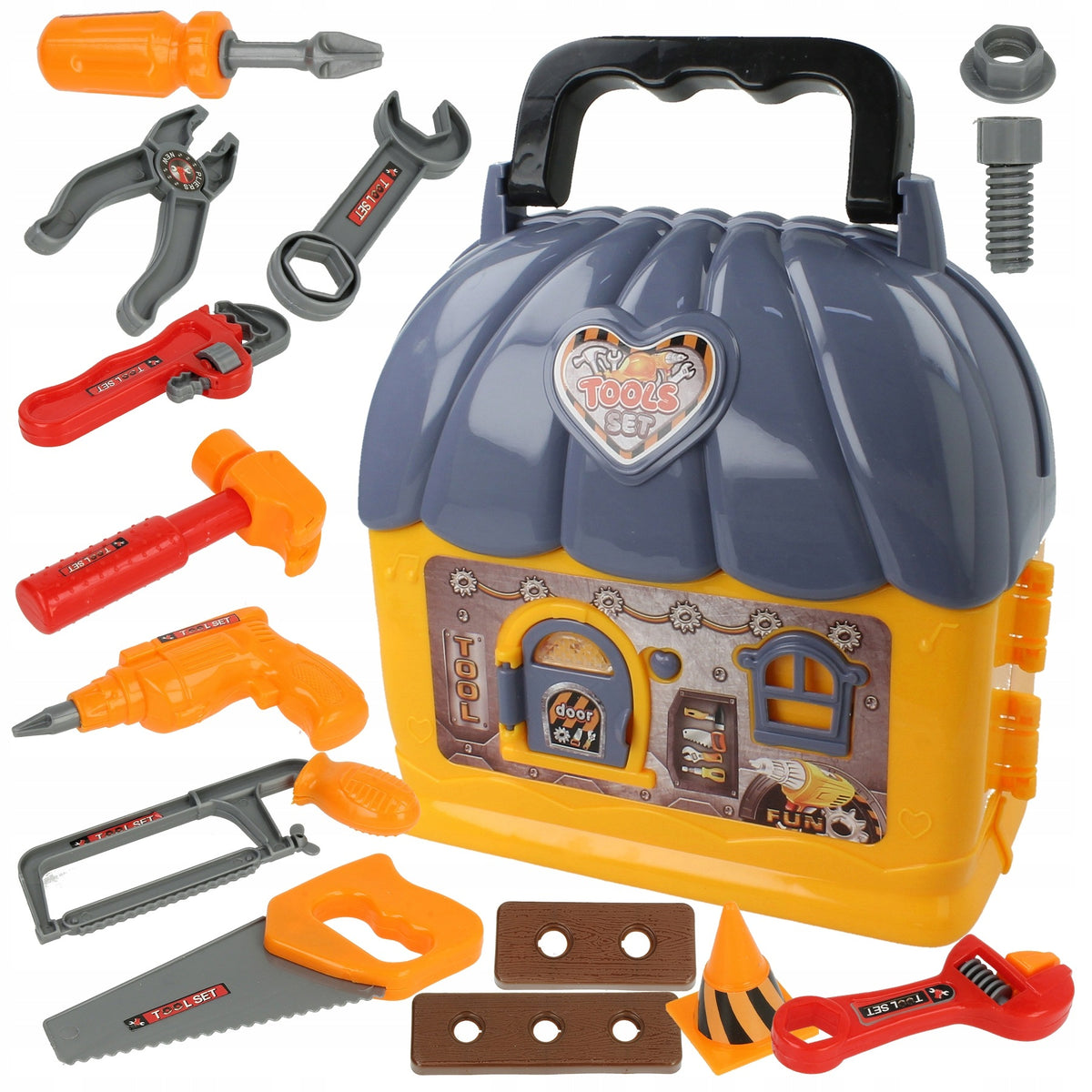 TOOLS FOR CHILDREN TOY DIY SET HOUSE LIGHT SOUNDS