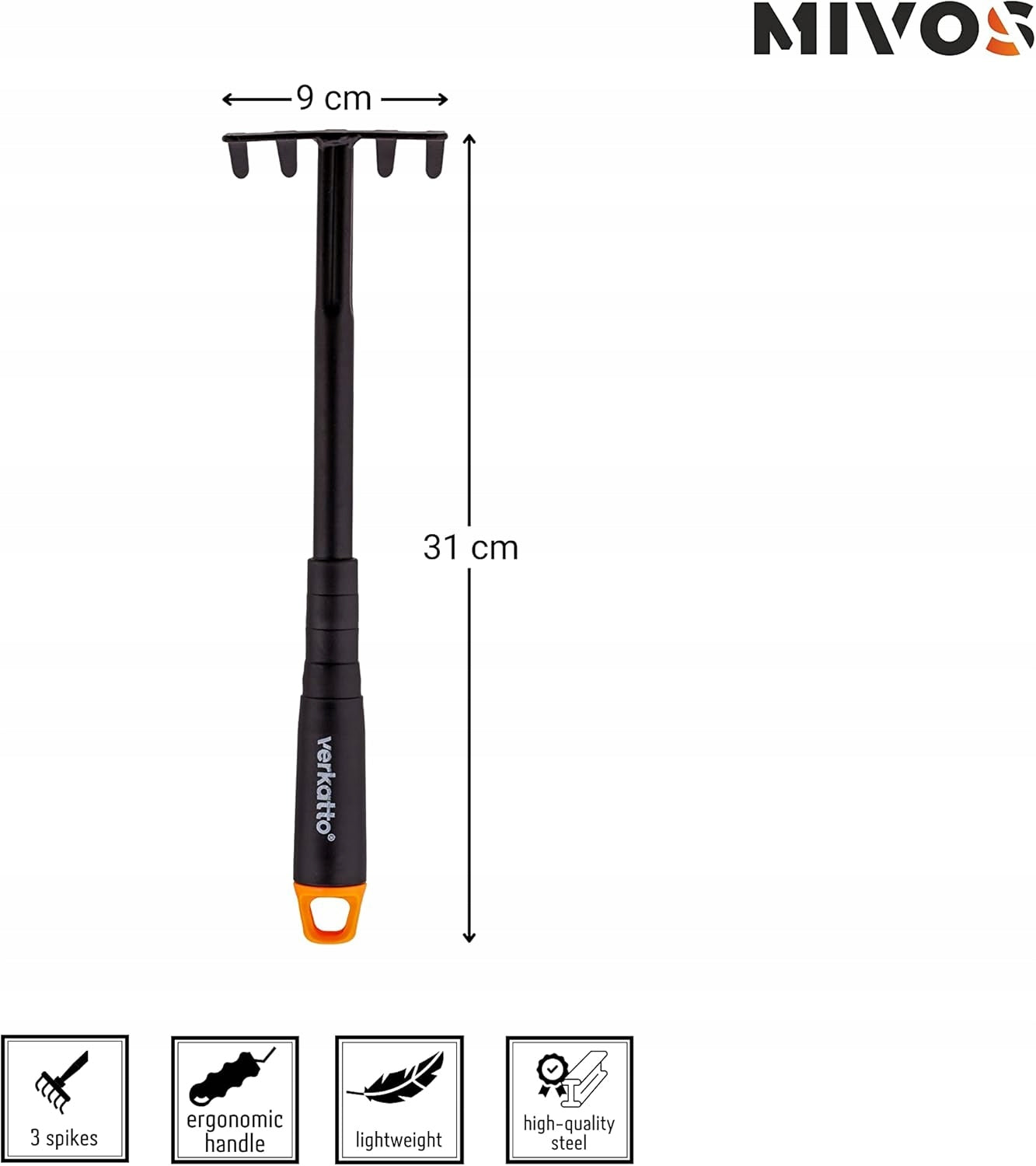 TOOLS GARDEN SET 3 ELEMENTS METAL STEEL STRONG HANDLE Brand no brand