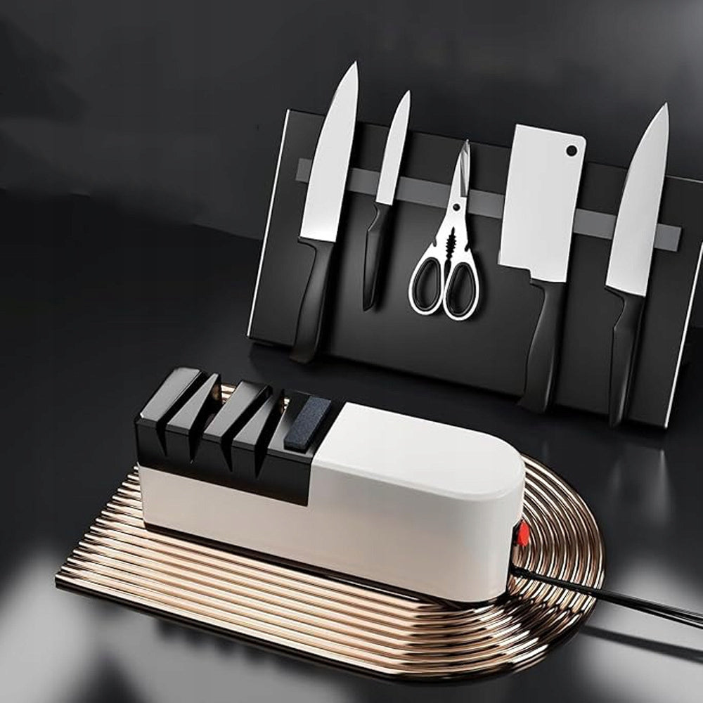 TOOLS SHARPENER FOR SHARPENING KNIVES AND SCISSORS WITH ADJUSTABLE ANGLE Manufacturer code Electric knife sharpener +6HG1834EU
