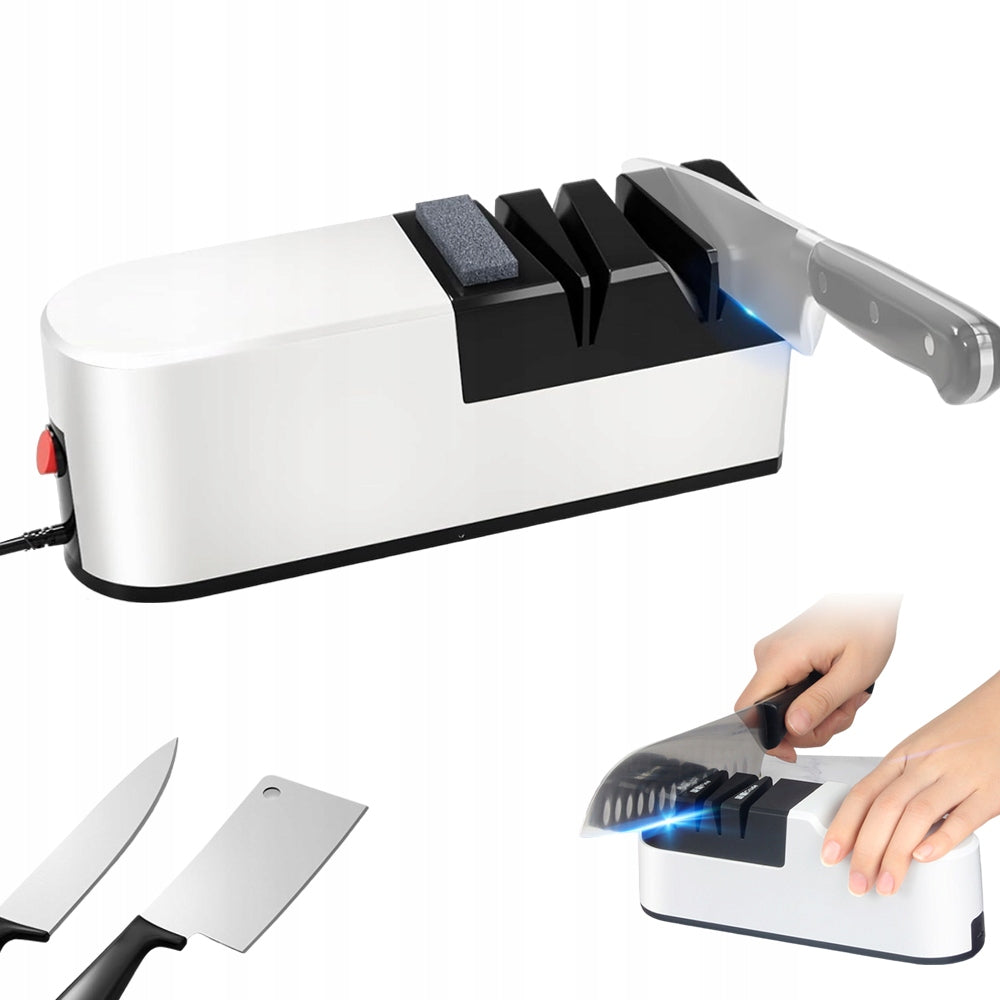 TOOLS SHARPENER FOR SHARPENING KNIVES AND SCISSORS WITH ADJUSTABLE ANGLE