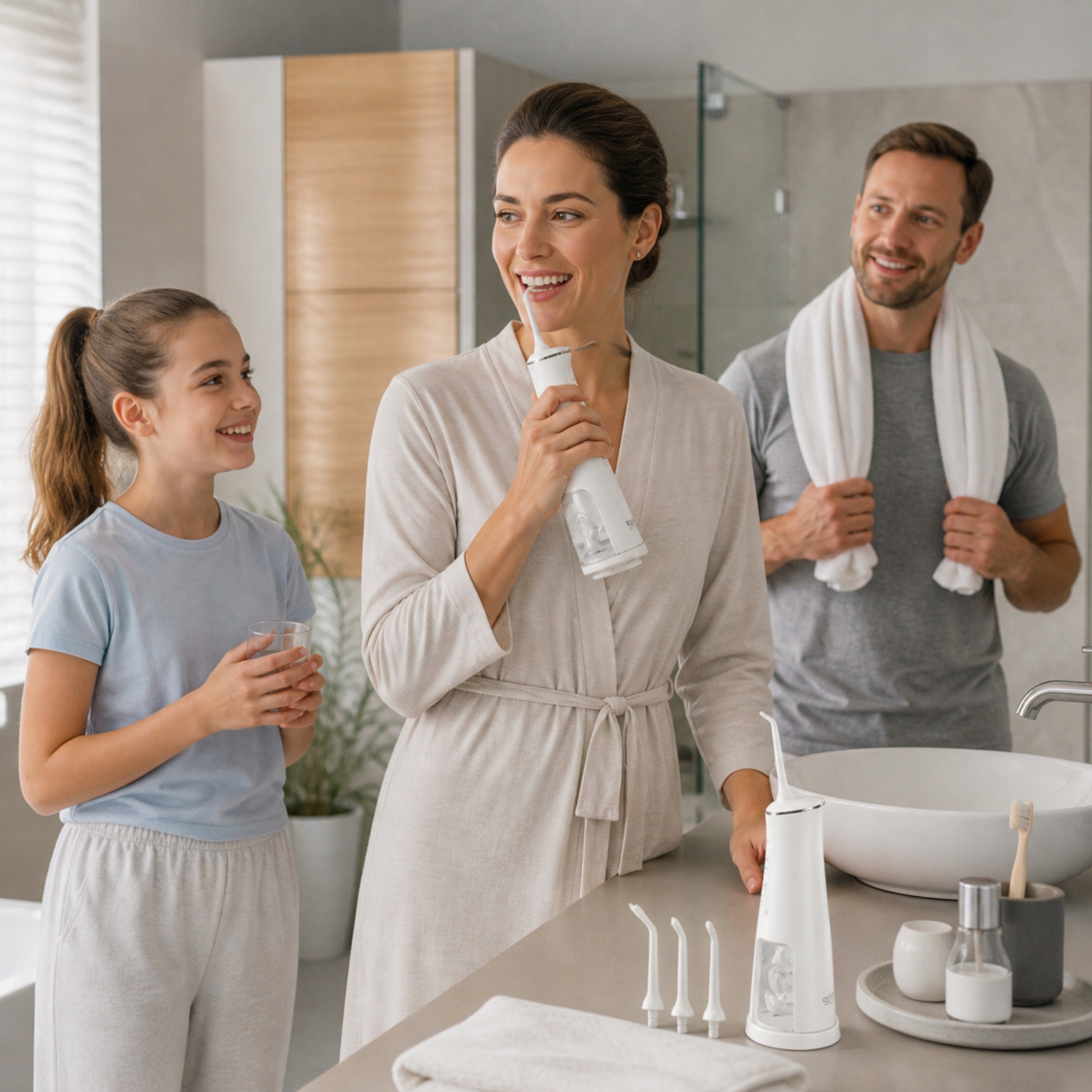 TOOTH IRRIGATOR 5 MODES 4 NOZZLES WIRELESS STRONG ELEGANT IRRIGATOR Brand no brand