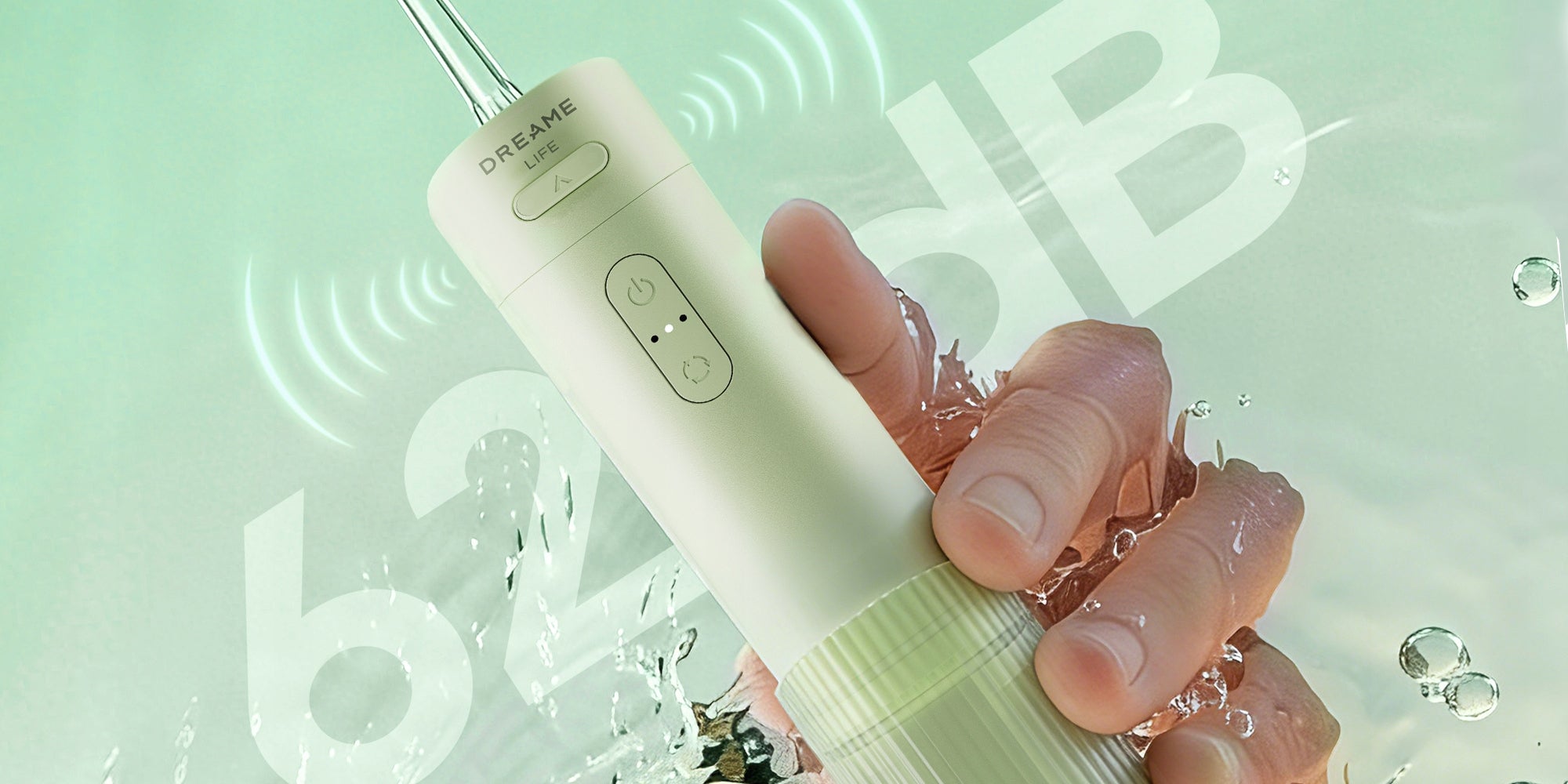 TOOTH IRRIGATOR DREAME T01 GREEN WIRELESS DENTAL 4 MODES Kind wireless