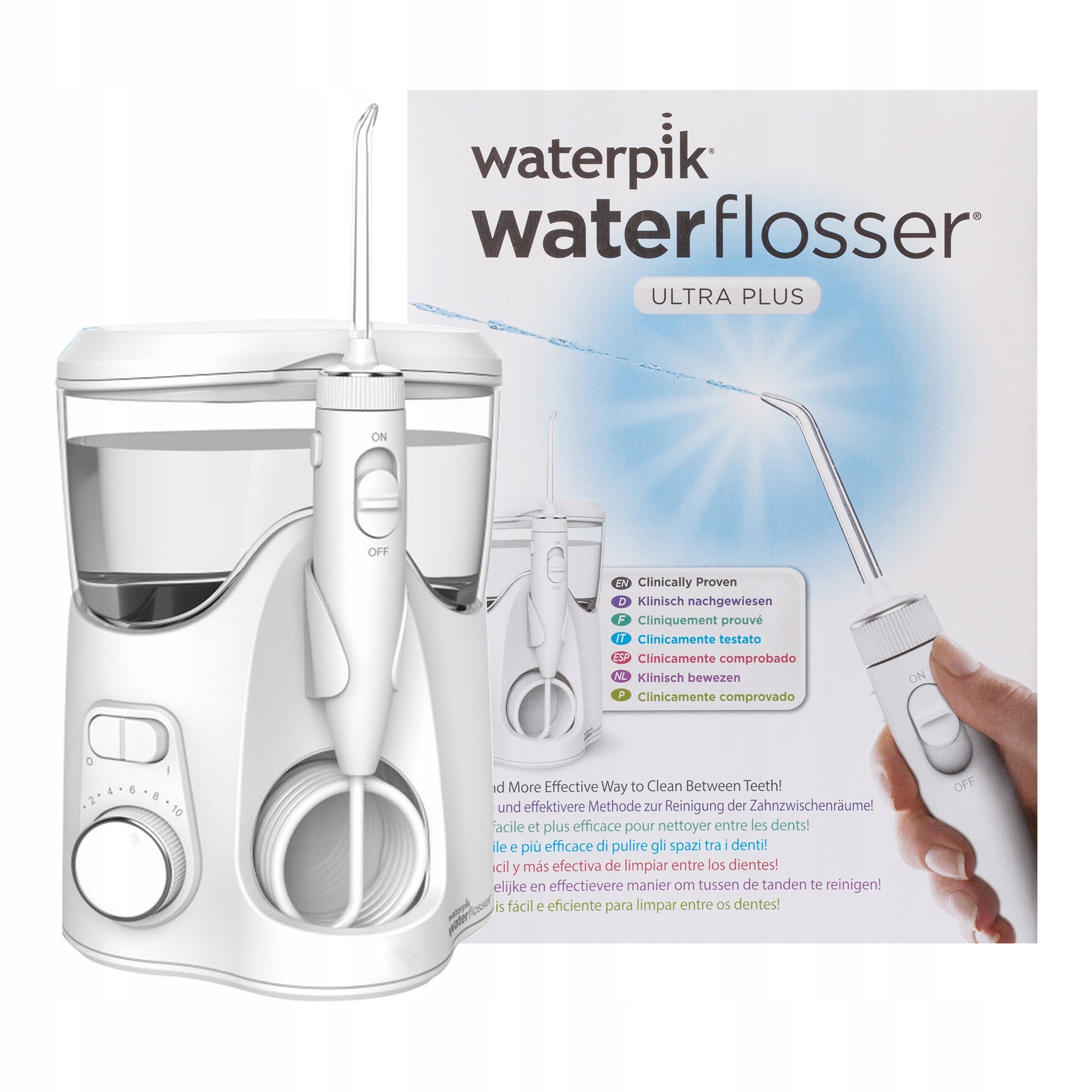 TOOTH IRRIGATOR WATERPIK WF-150 STRONG 10 LEVELS 6 NOZZLES 3 YEARS WARRANTY Power supply mains